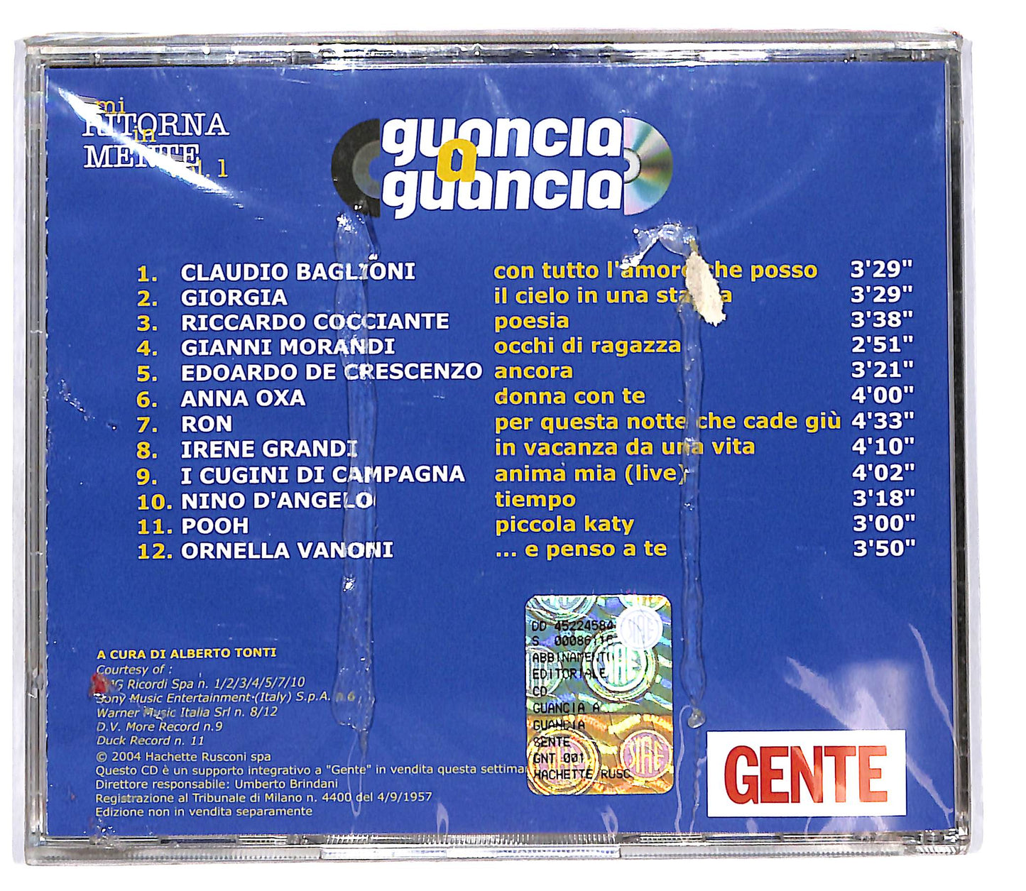 EBOND Guancia a Guancia: Mi ritorna in mente Vol.1 EDITORIALE CD CD101801