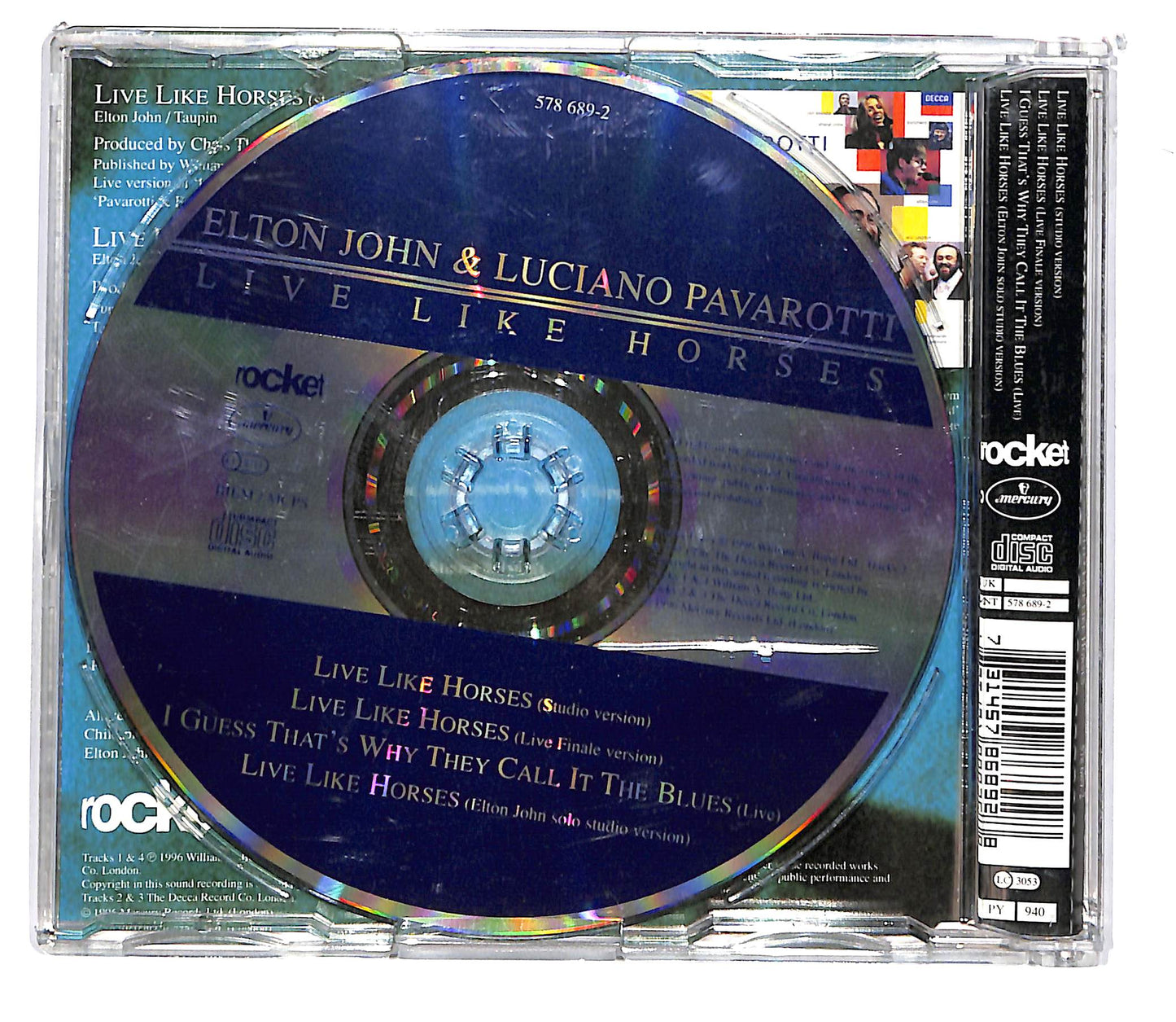 EBOND Elton John e Luciano Pavarotti - Live Like Horses CD CD101848