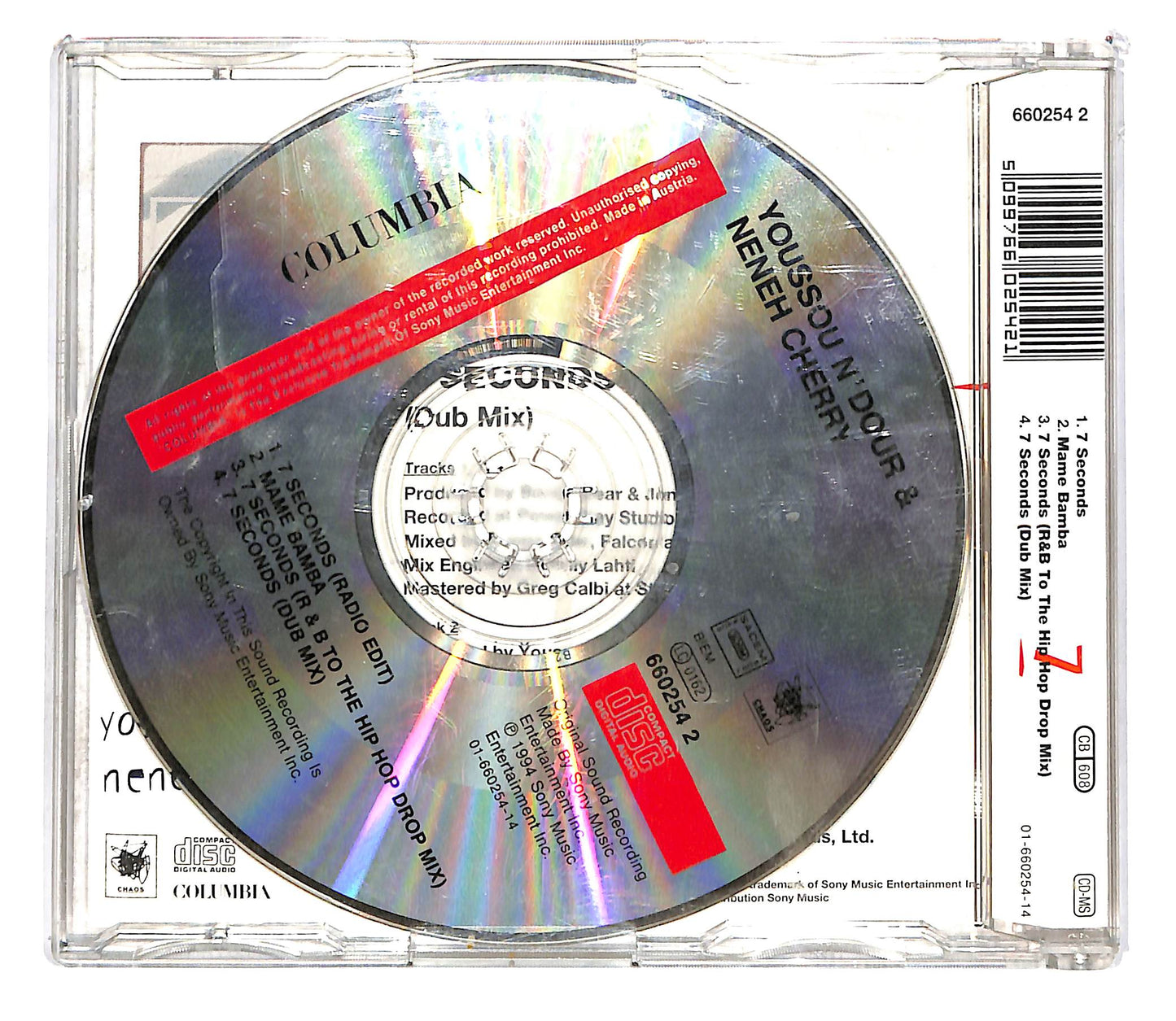 EBOND Youssou N'Dour & Neneh Cherry - 7 Seconds CD CD101859