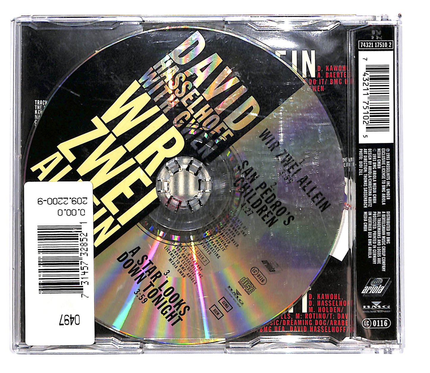 EBOND David Hasselhoff With Gwen - Wir Zwei Allein CD CD101863