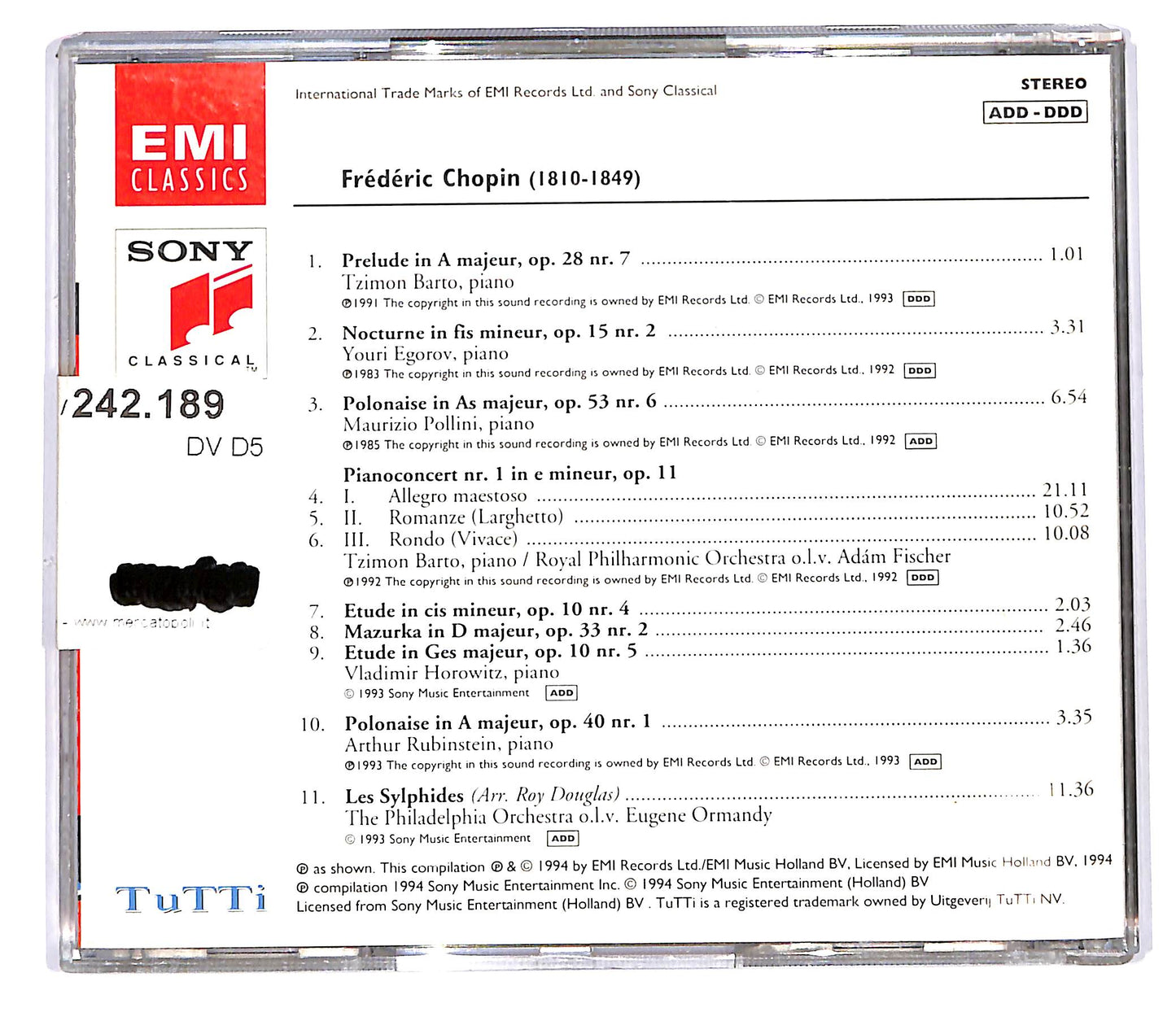 EBOND Various - Tutti Chopin Nr. 6 CD CD101952