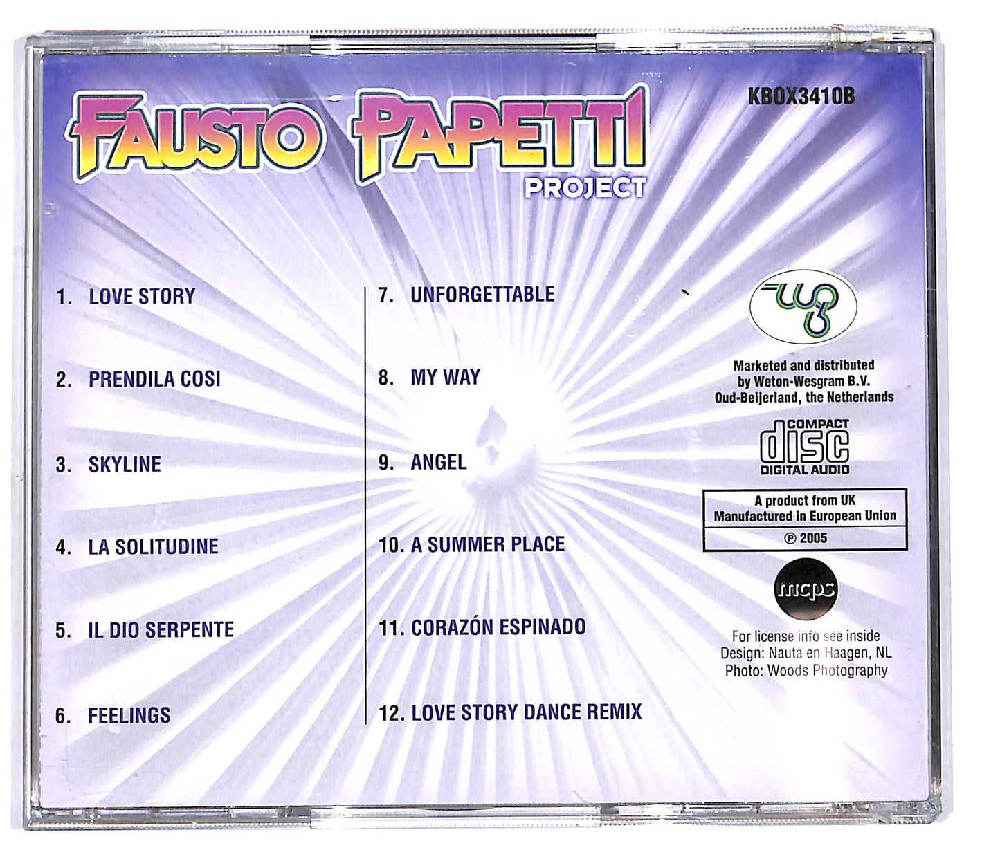 EBOND Fausto Papetti Project vol.2 - KBOX3410B CD CD102057