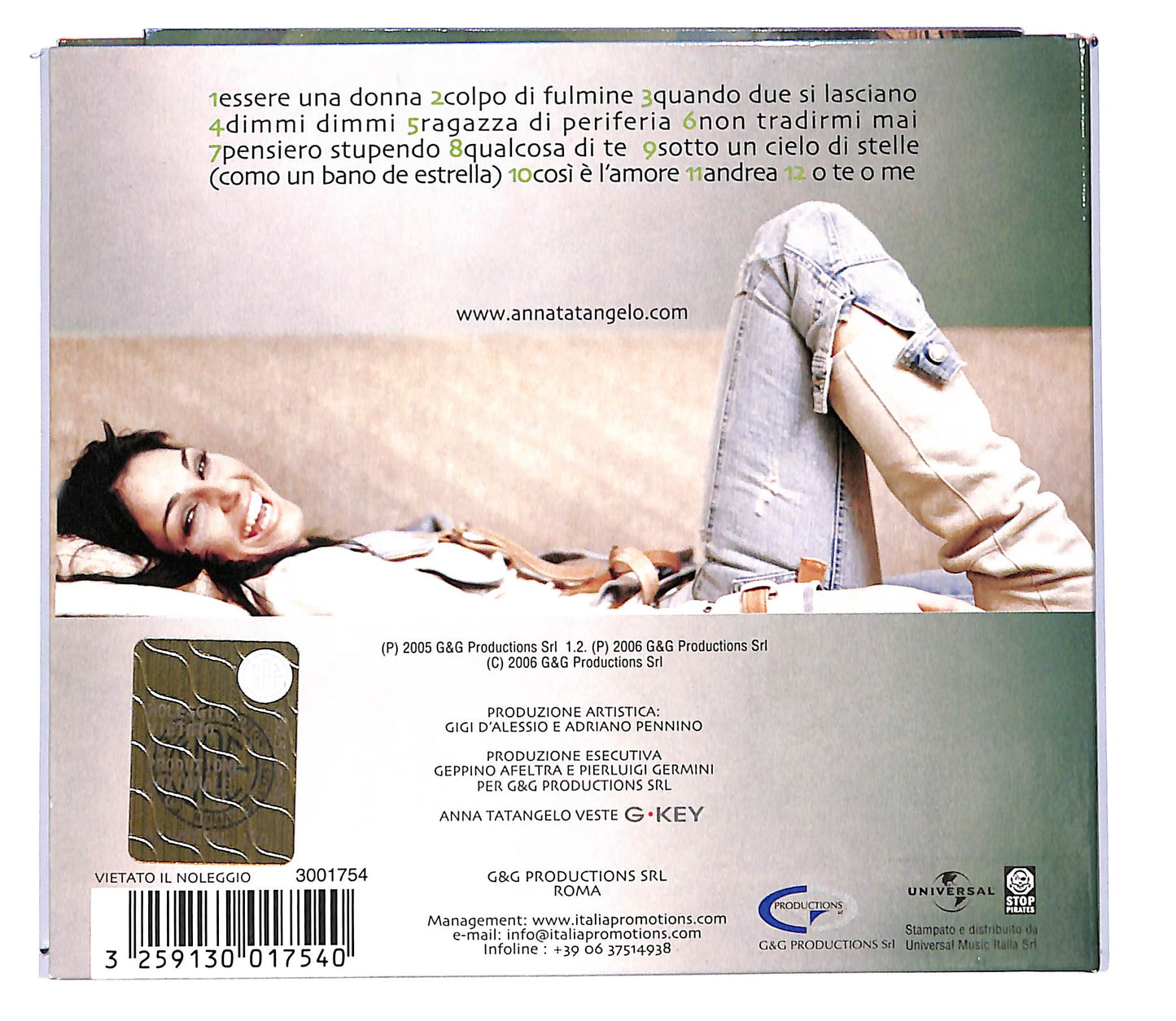EBOND Anna Tatangelo - Ragazza Di Periferia DIGIPACK CD CD102105