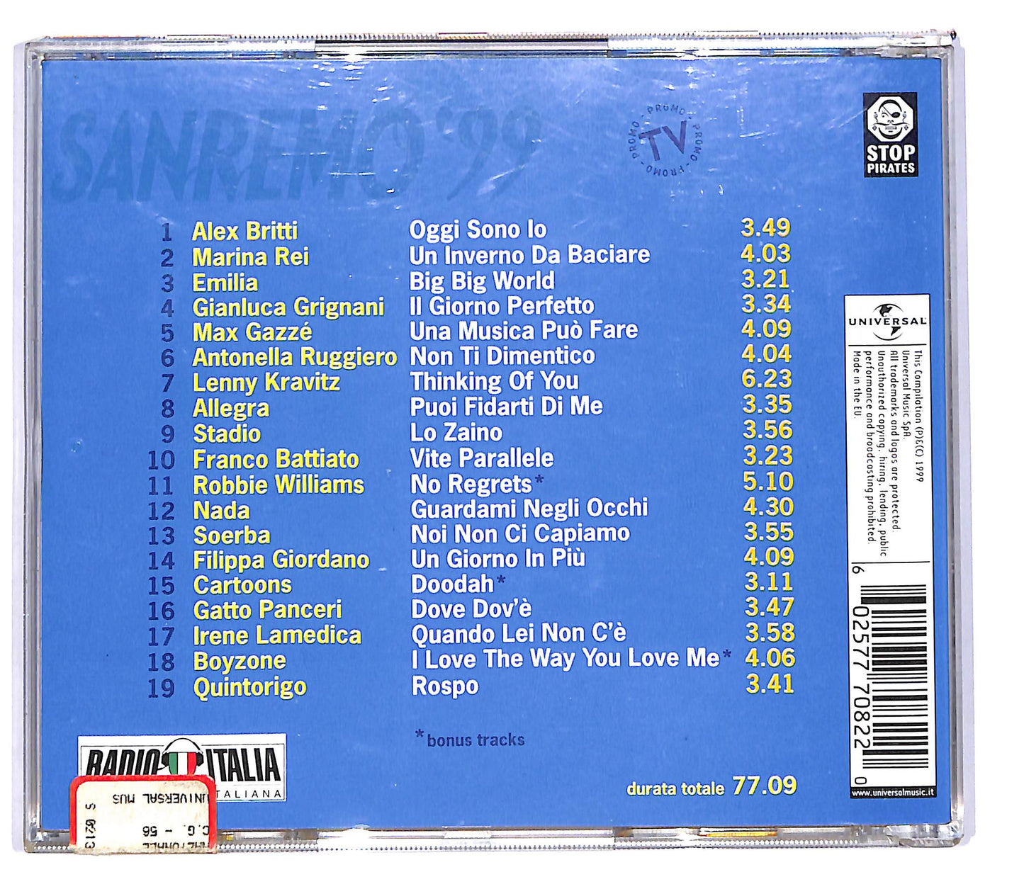 EBOND Various - Sanremo '99 CD CD102151