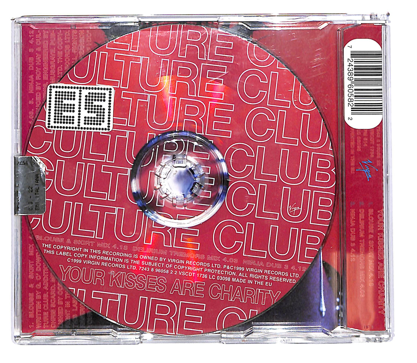 EBOND Culture Club - Your Kisses Are Charity CD CD102215