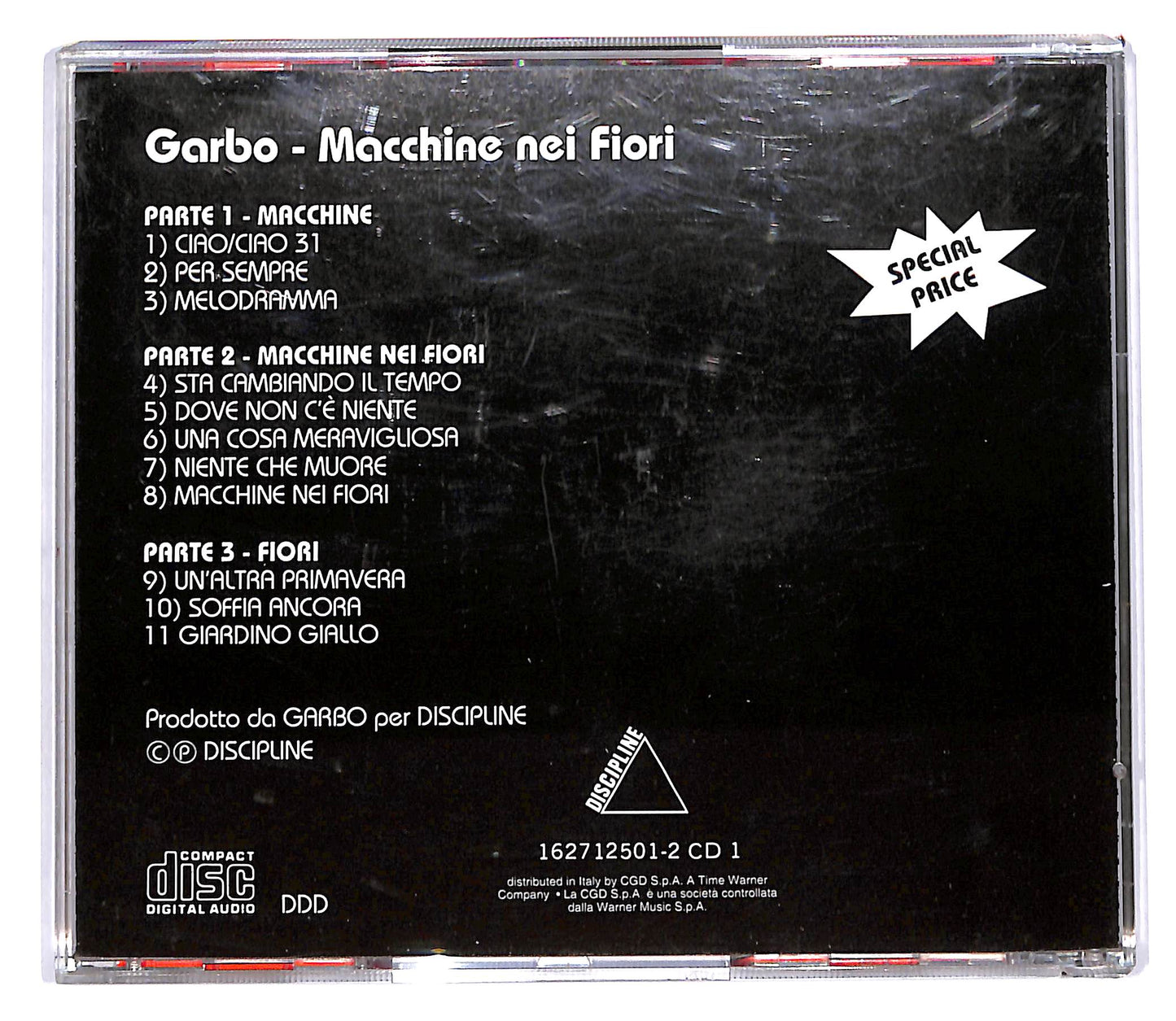 EBOND Garbo - Macchine Nei Fiori CD CD102244