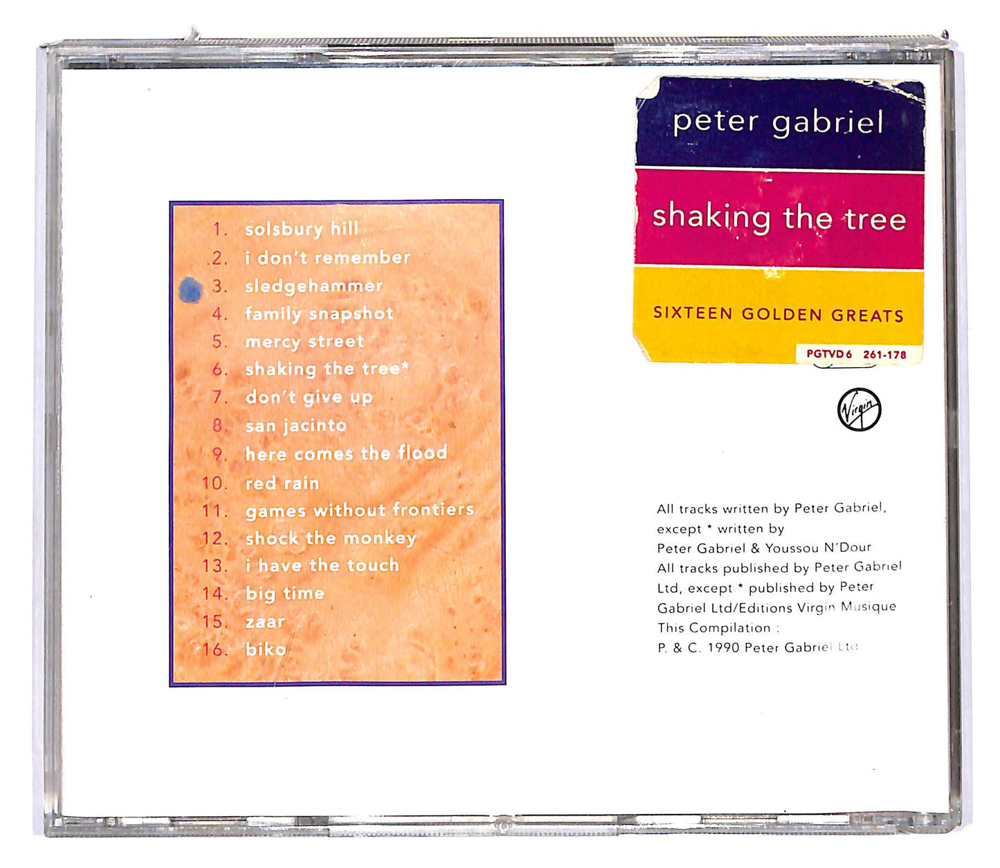 EBOND Peter Gabriel - Shaking The Tree - Sixteen Golden Greats CD CD102263