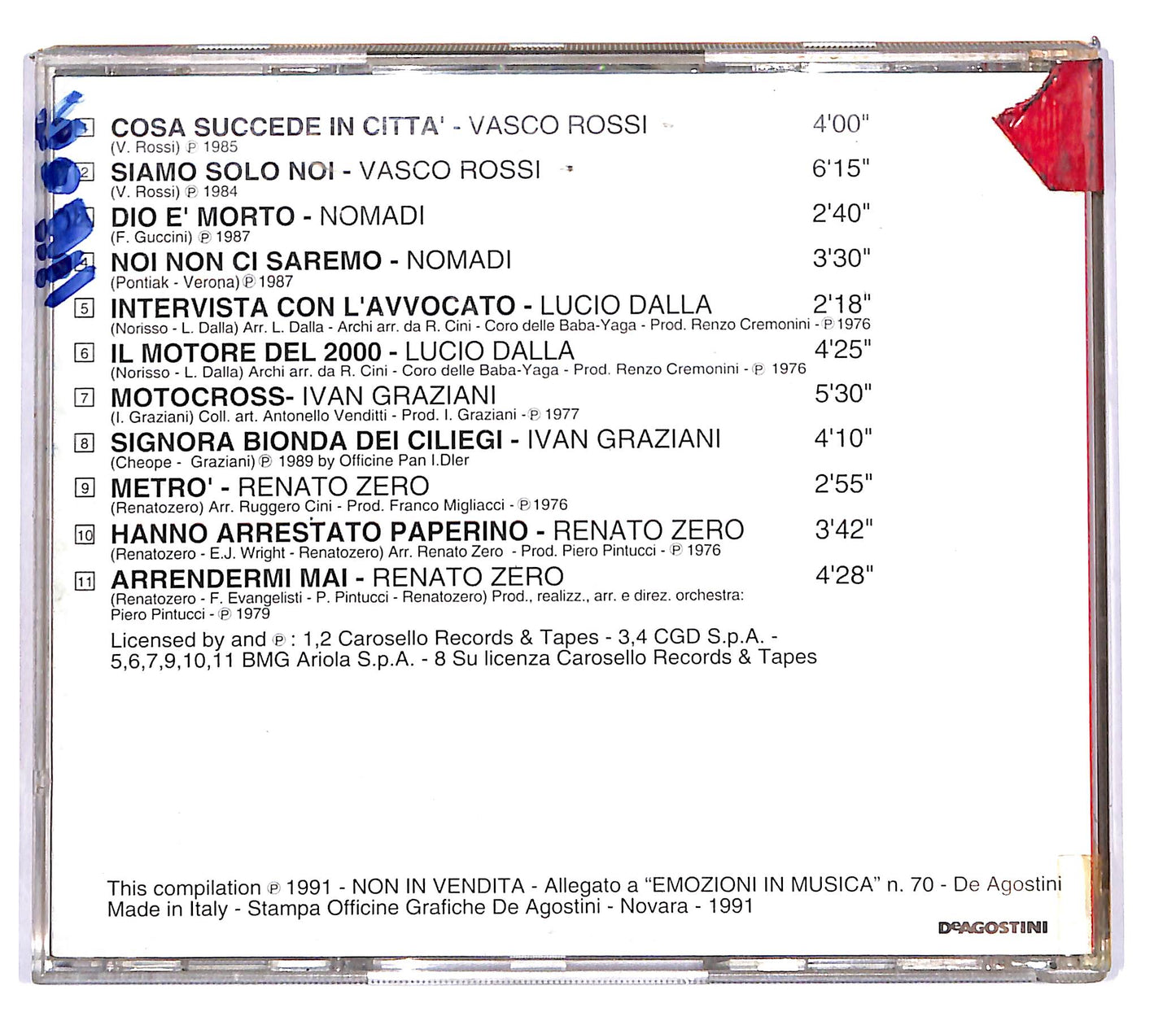 EBOND Various - Cosa Succede In Citta -Emozioni in Musica EDITORIALE CD CD102343