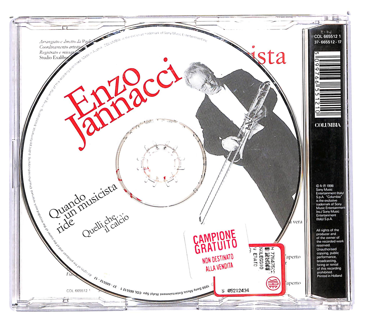 EBOND Enzo Jannacci - Quando Un Musicista Ride CD CD102449