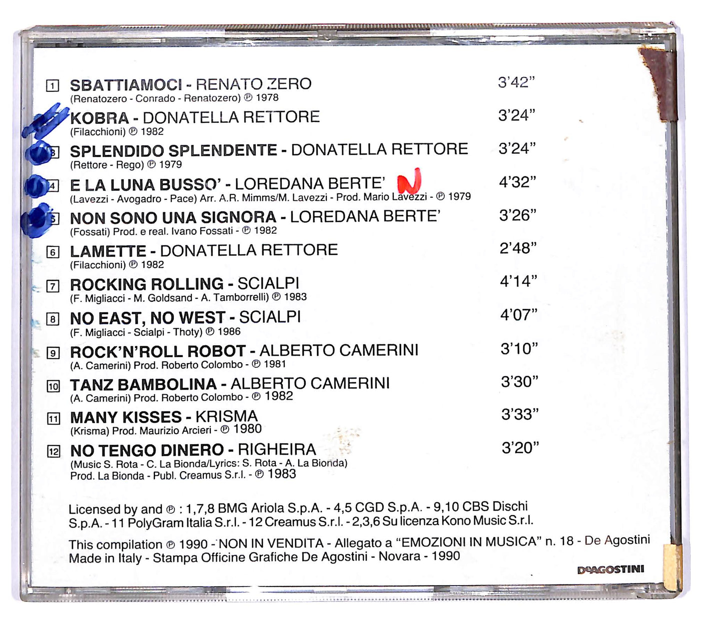 EBOND Various - Tra Disco E Rock - Emozioni in Musica EDITORIALE CD CD102459