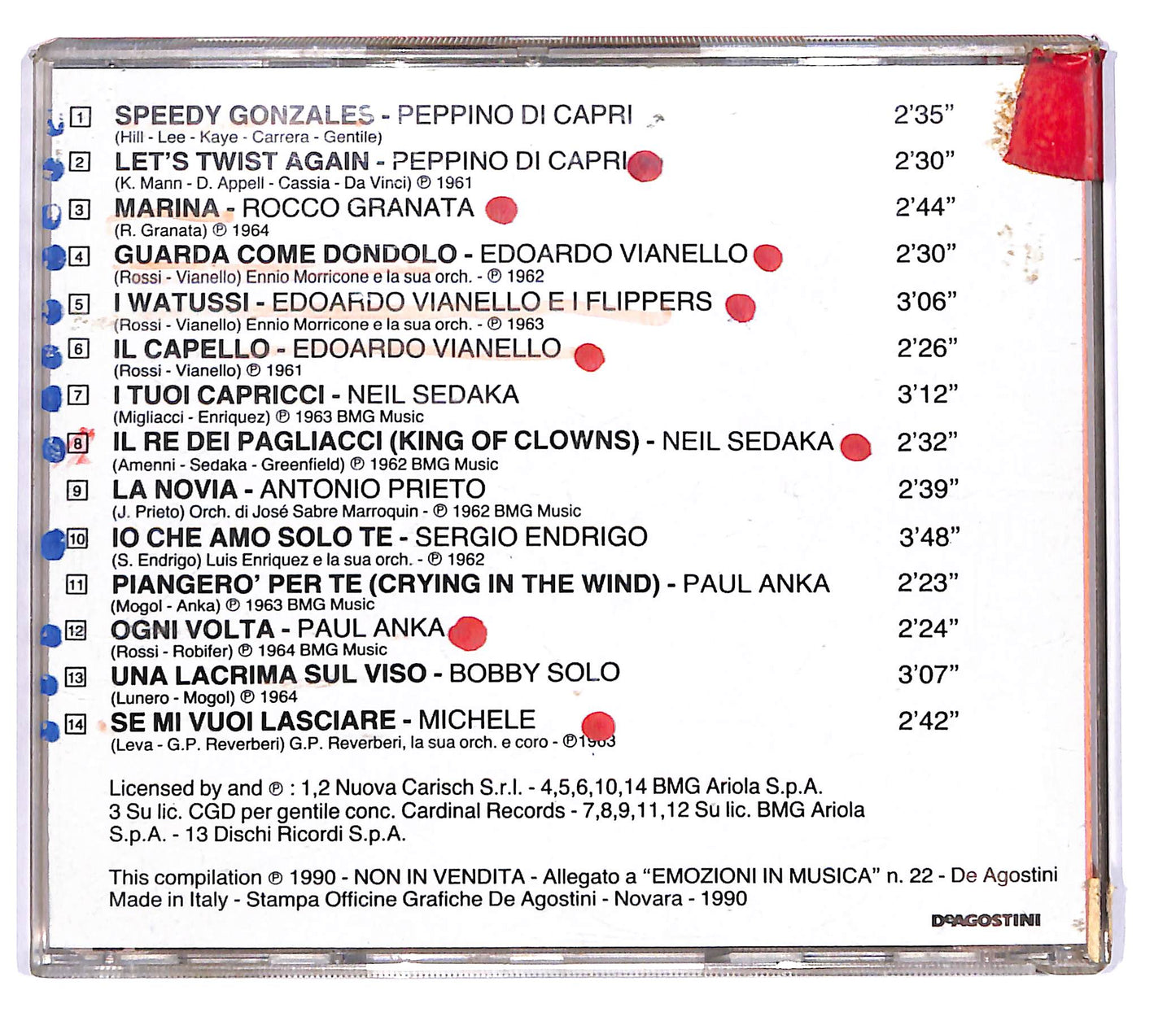 EBOND Various - Dance '60 Emozioni in Musica EDITORIALE CD CD102462