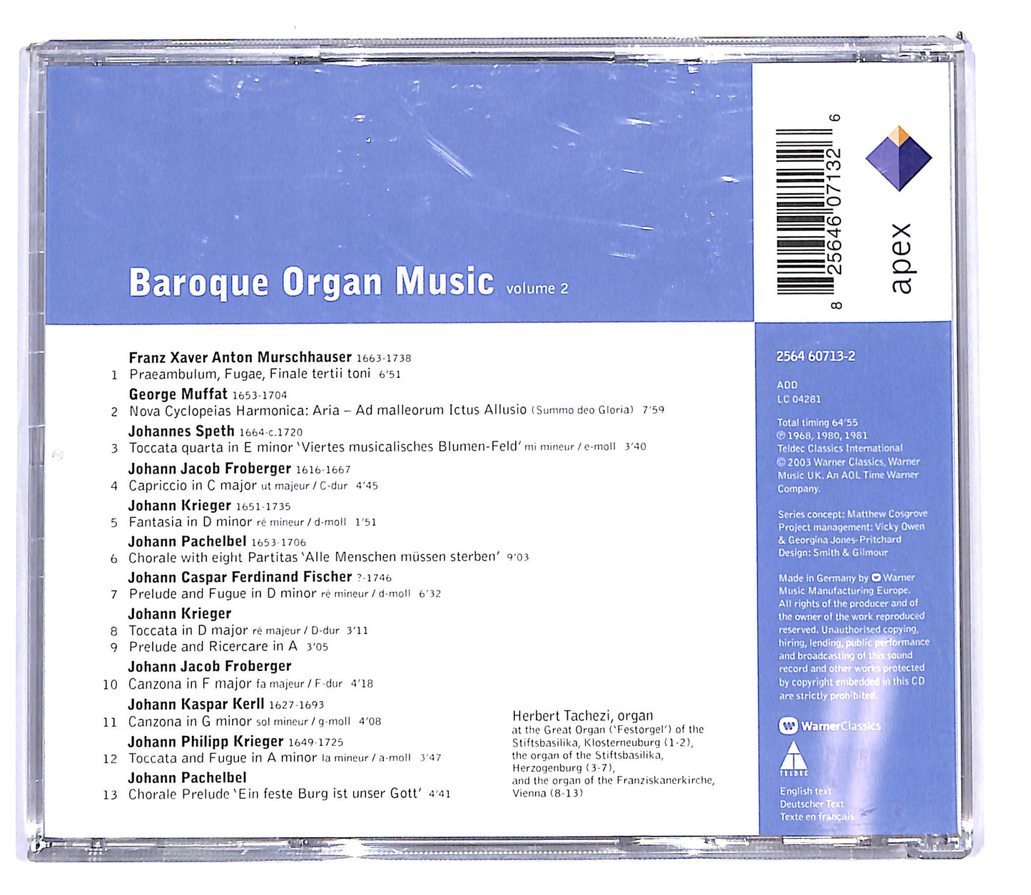 EBOND Various - Baroque Organ Music - Volume 2 CD CD102538