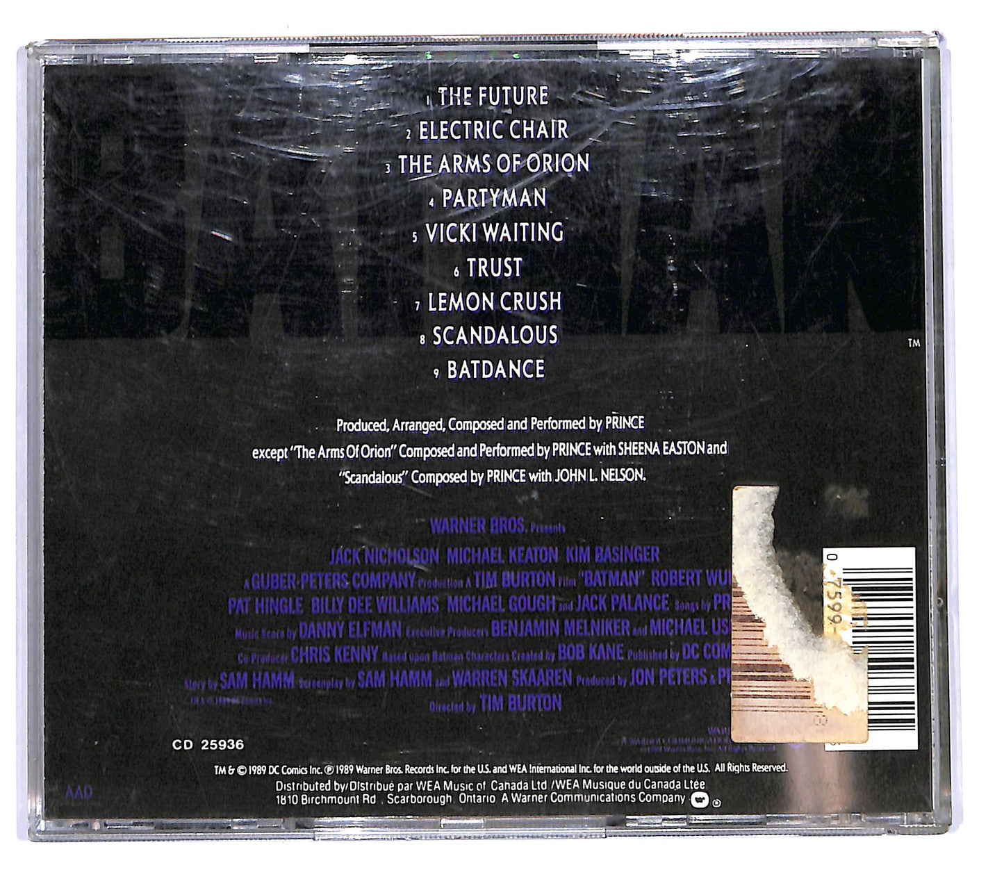 EBOND Prince - Batman - Motion Picture Soundtrack CD CD102554