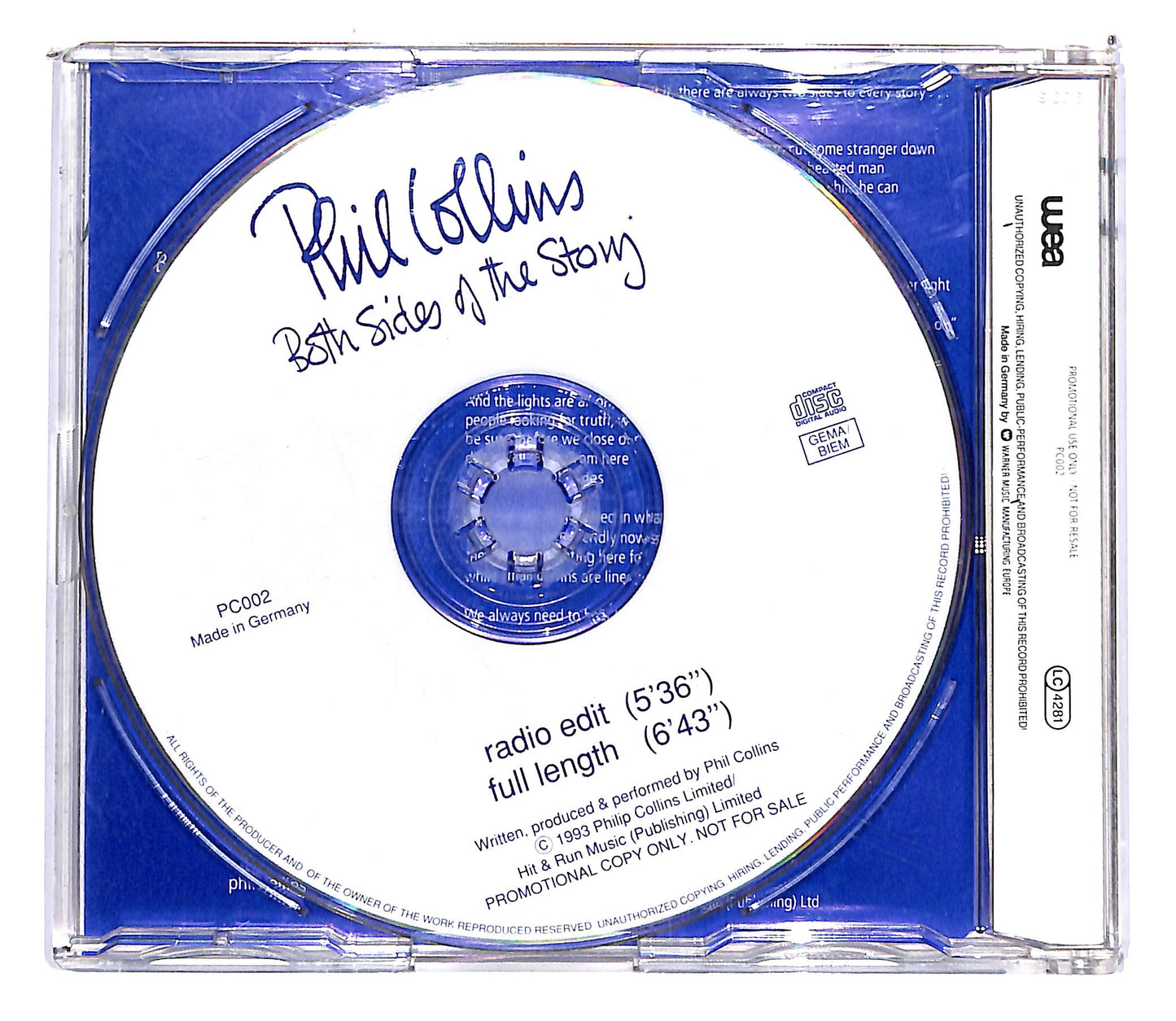 EBOND Phil Collins - Both Sides Of The Story CD CD102612