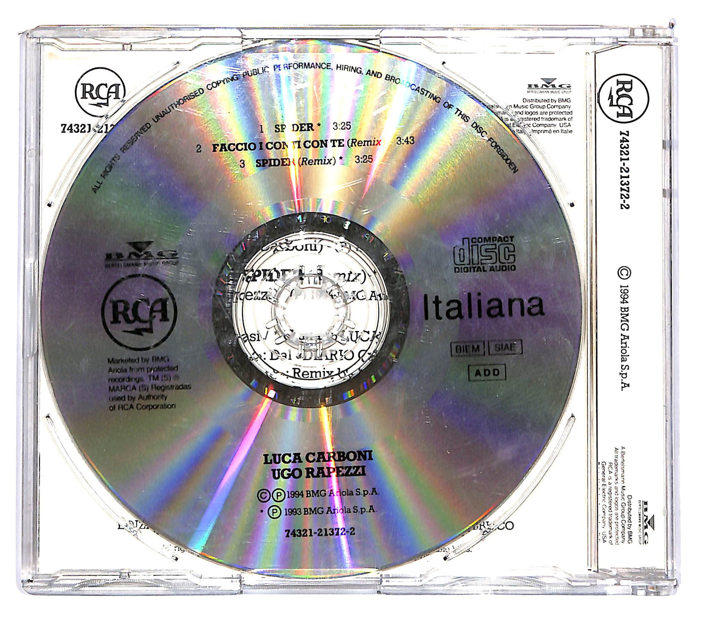 EBOND Luca Carboni - Spider CD CD102659