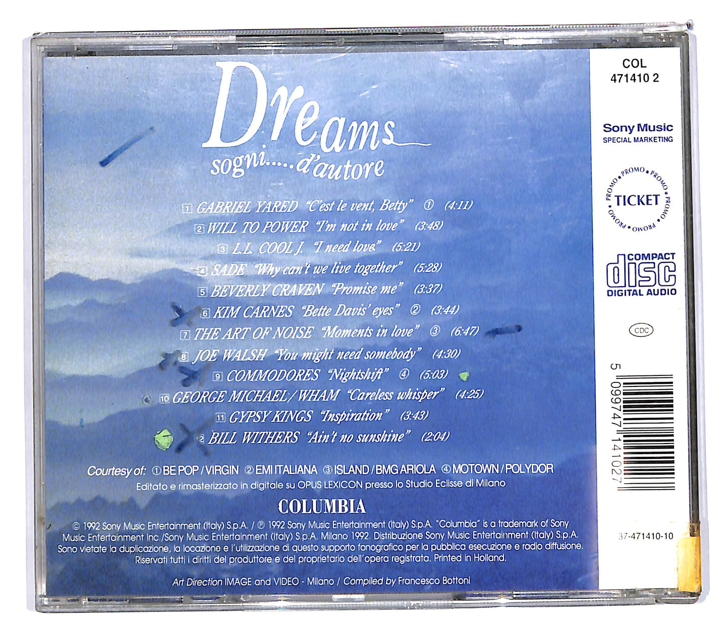 EBOND Various - Dreams - Sogni.....D'Autore CD CD102723