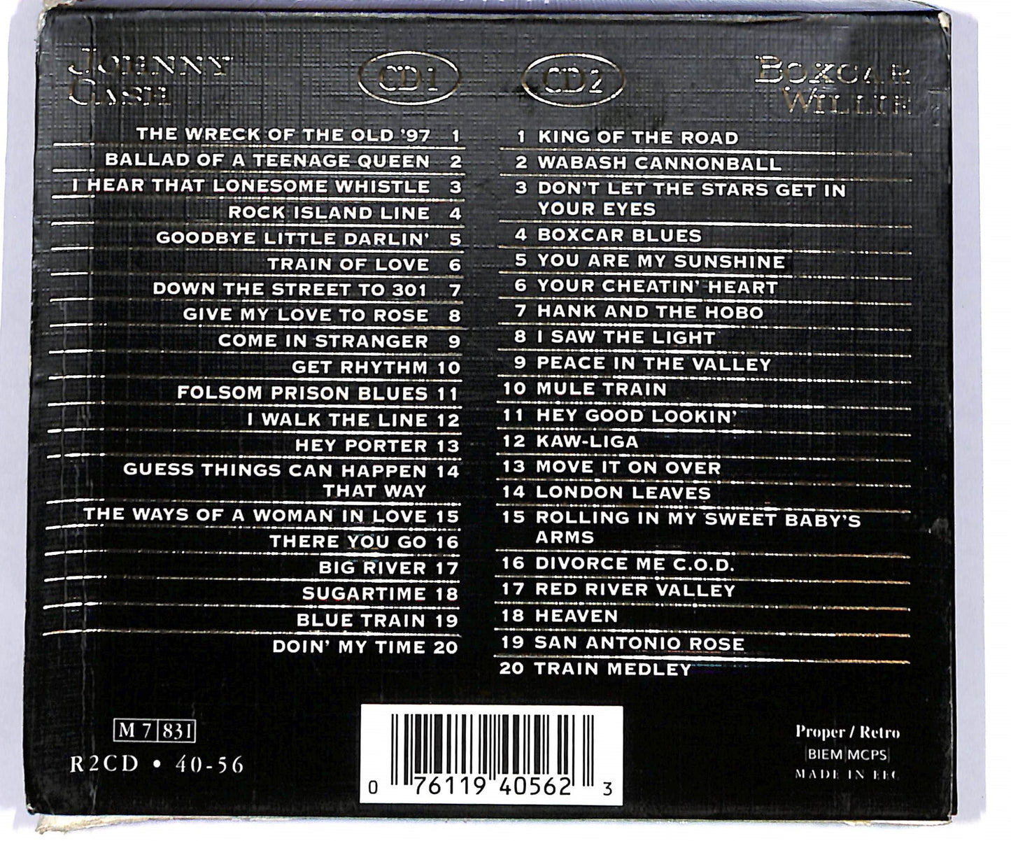 EBOND Johnny Cash Boxcar Willie - American Songs The Very Best Of CD CD102759