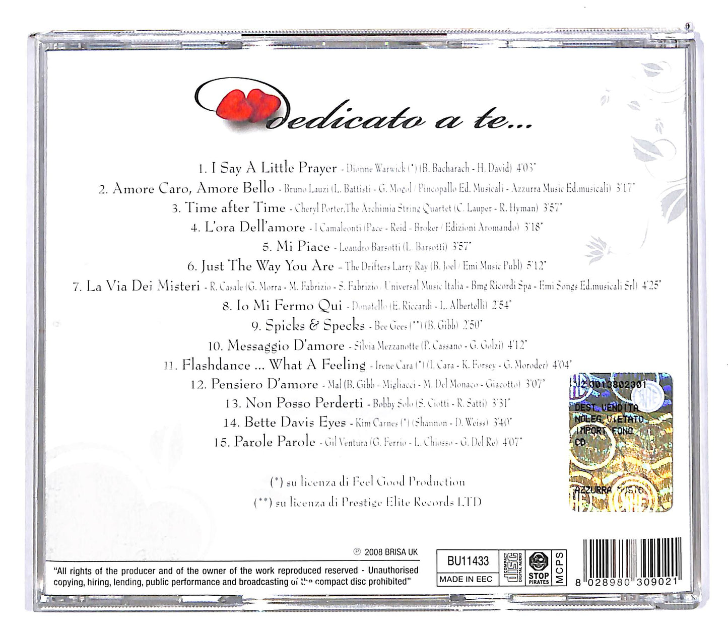 EBOND Various - Dedicato A Te... CD CD102939