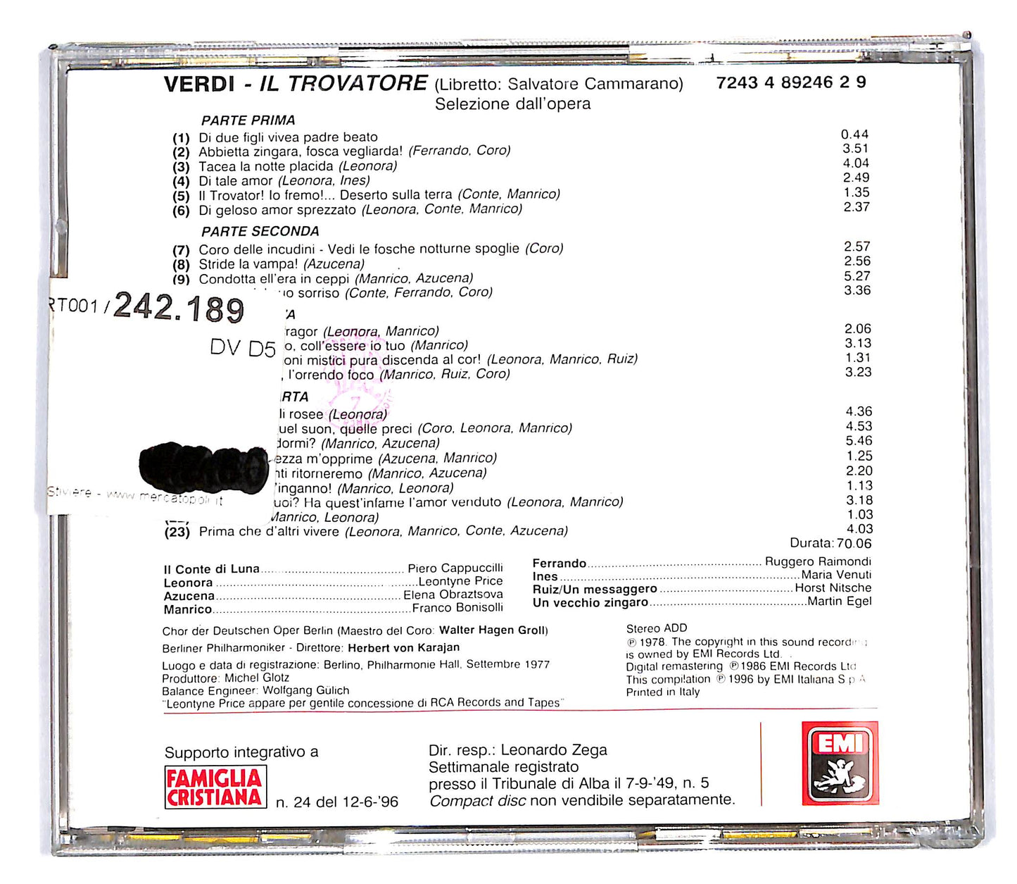 EBOND Verdi -il Trovatore Le Pagine Piu Belle EDITORIALE CD CD103024