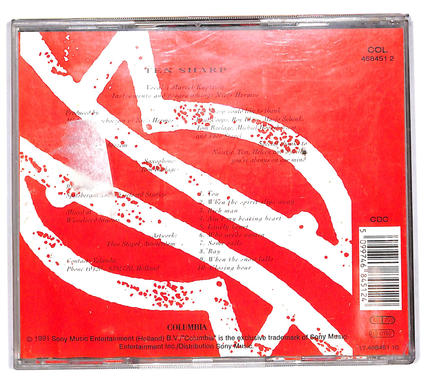 EBOND Ten Sharp - Under The Water-line CD CD103104