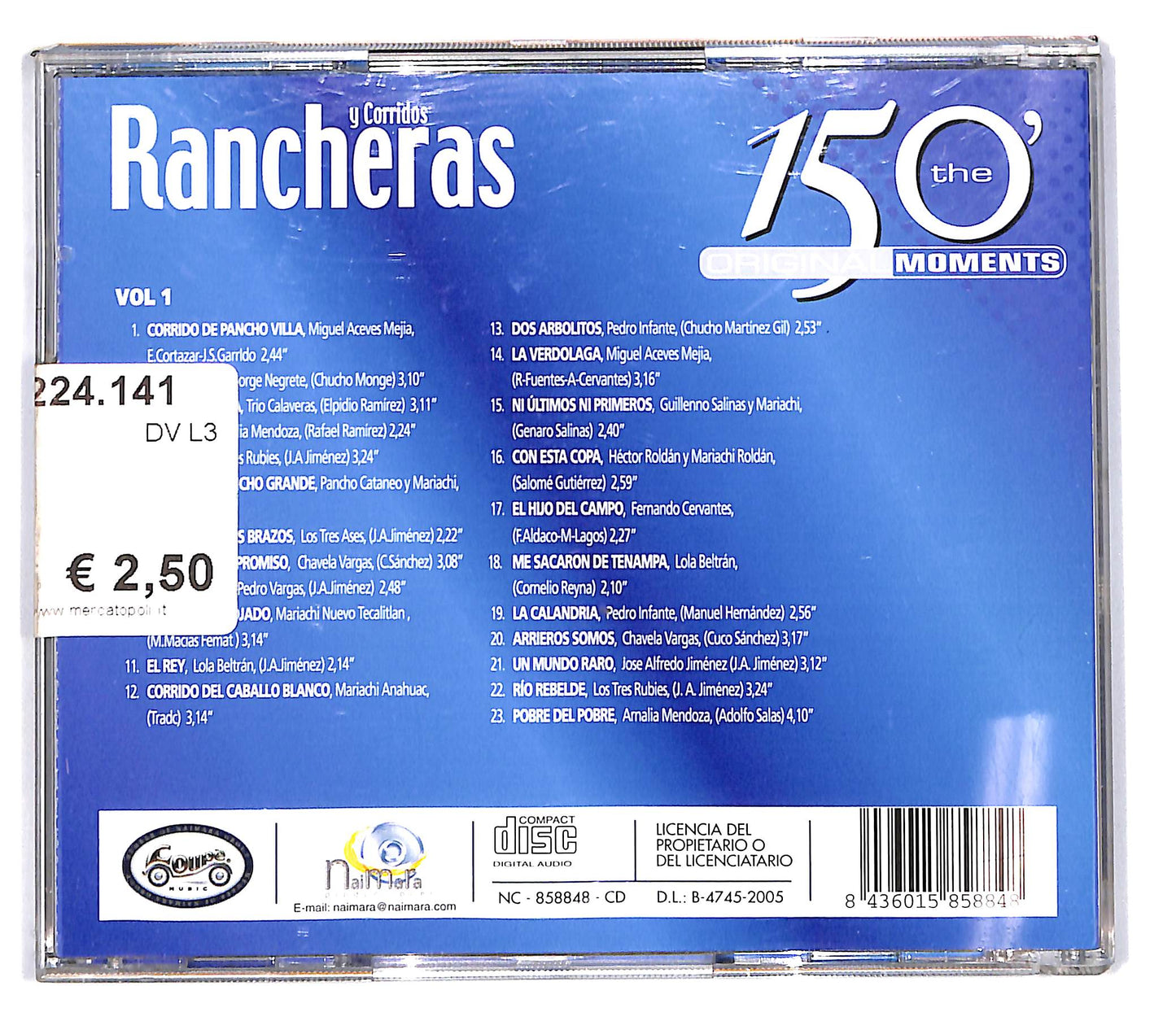 EBOND Various - Rancheras Y Corridos Vol.1 CD CD103110