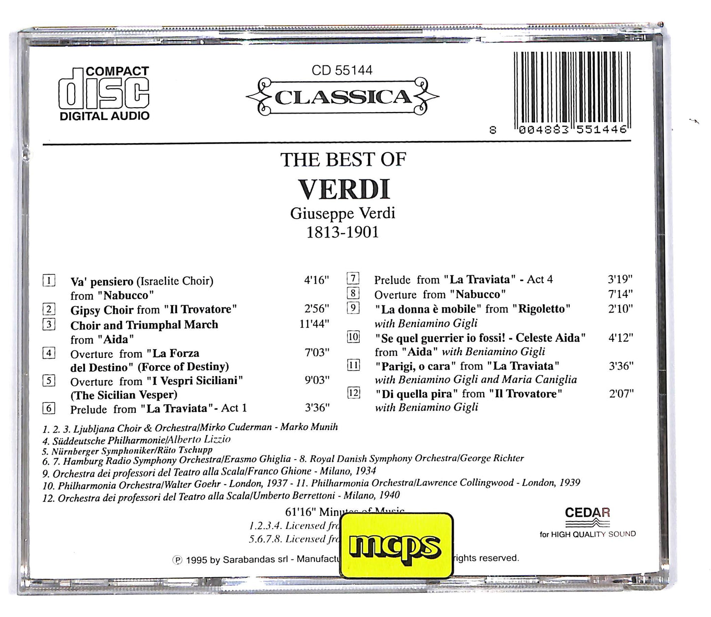 EBOND The Best Of Verdi (1813-1901) CD CD103139