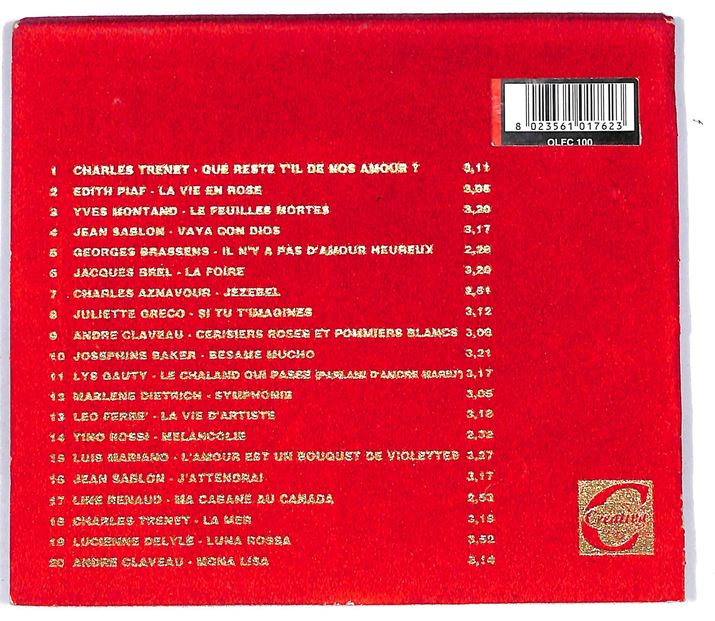 EBOND Various - Chanson d'Amour CD CD103149