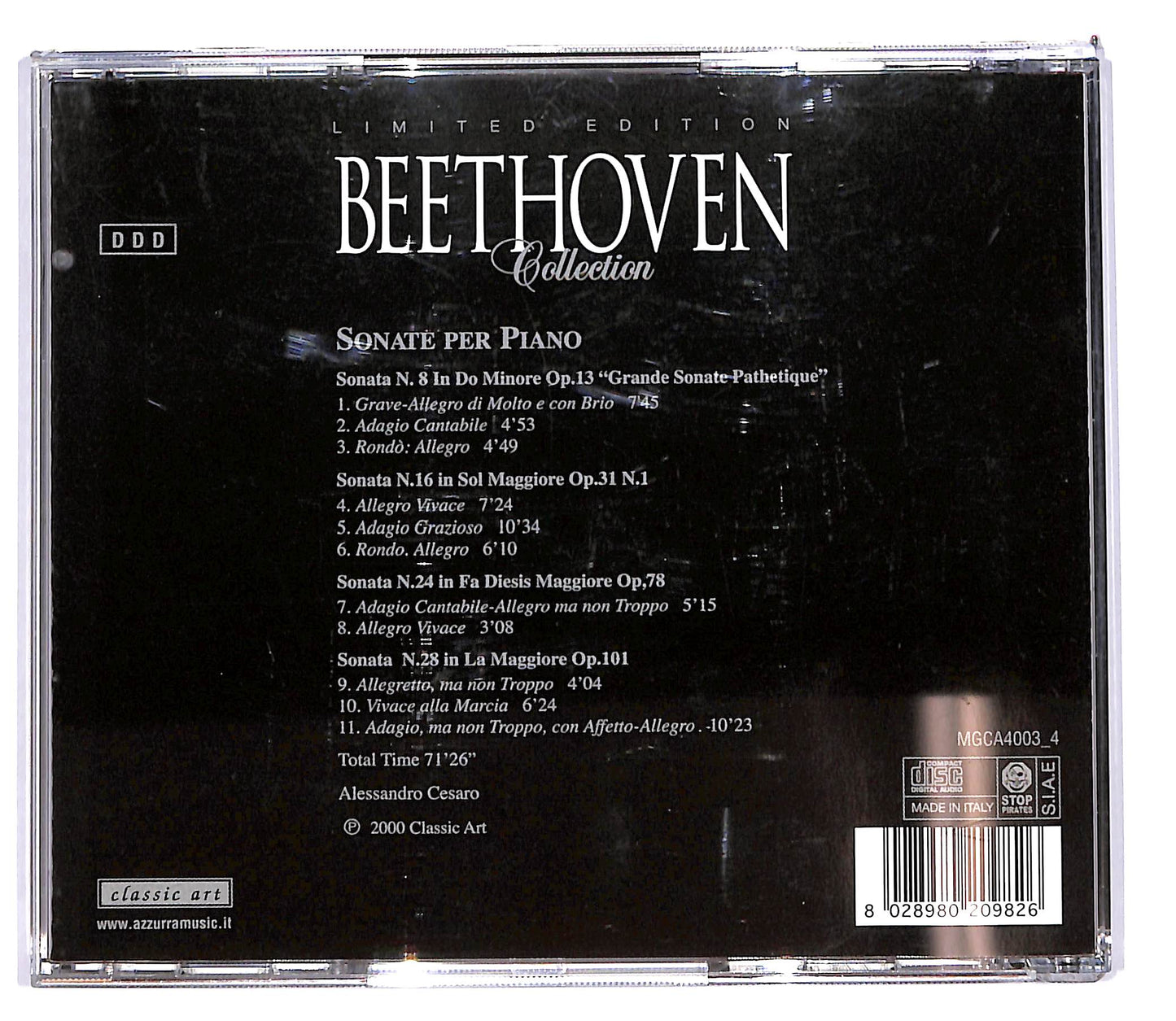 EBOND Beethoven - Sonate per piano - Collection CD CD103156