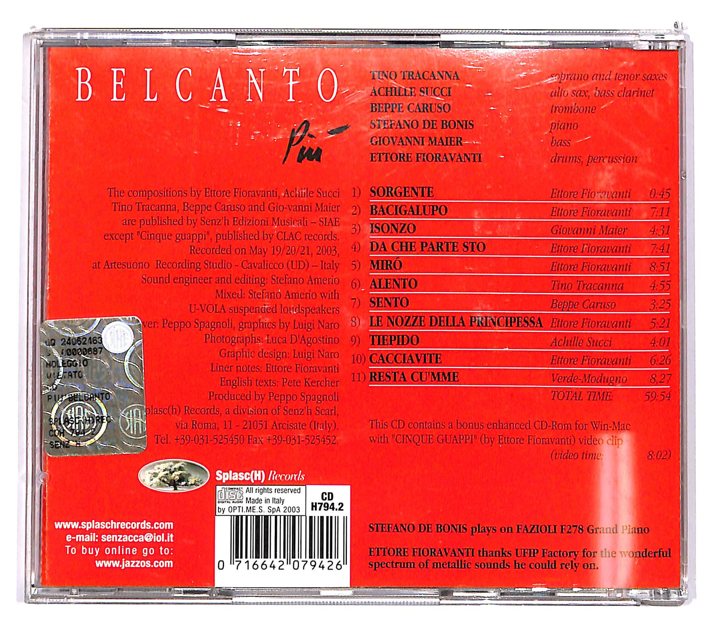 EBOND Belcanto - Piu CD CD103255