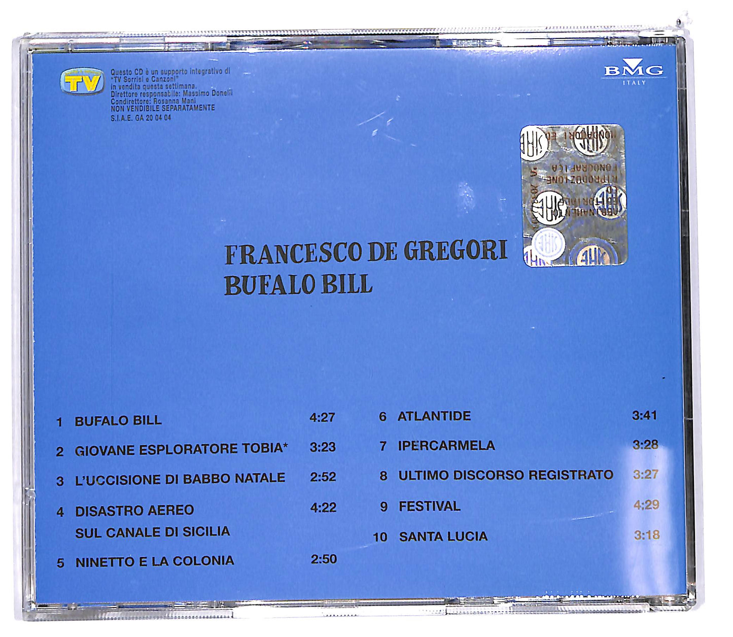EBOND Francesco De Gregori - Bufalo Bill EDITORIALE CD CD103322