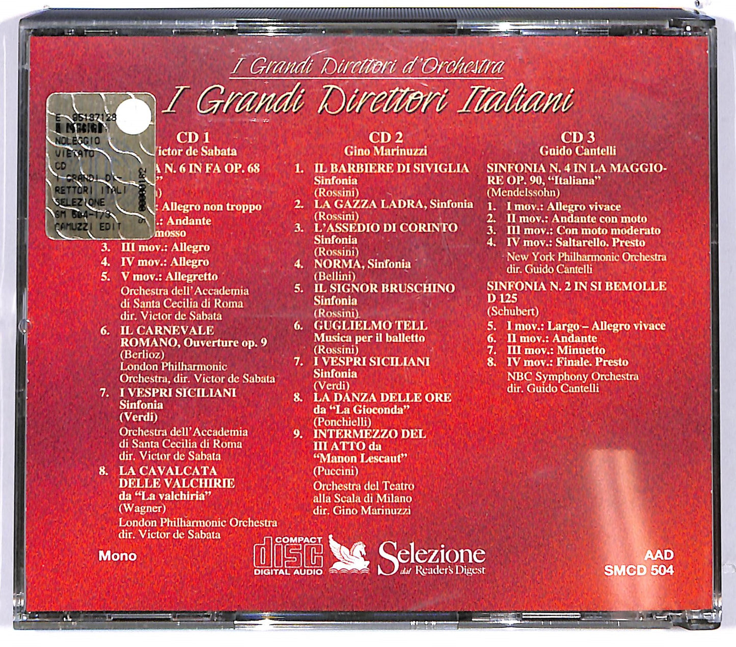 EBOND Various - I Grandi Direttori Italiani - Box ( 3 dischi) CD CD103325