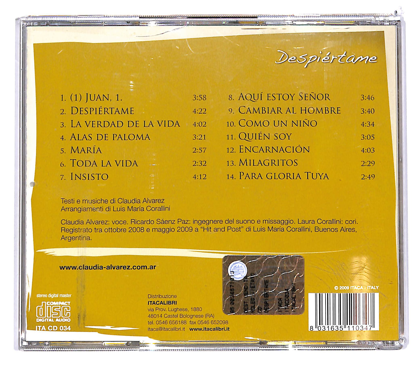 EBOND Claudia Alvarez - Despiertame CD CD103347