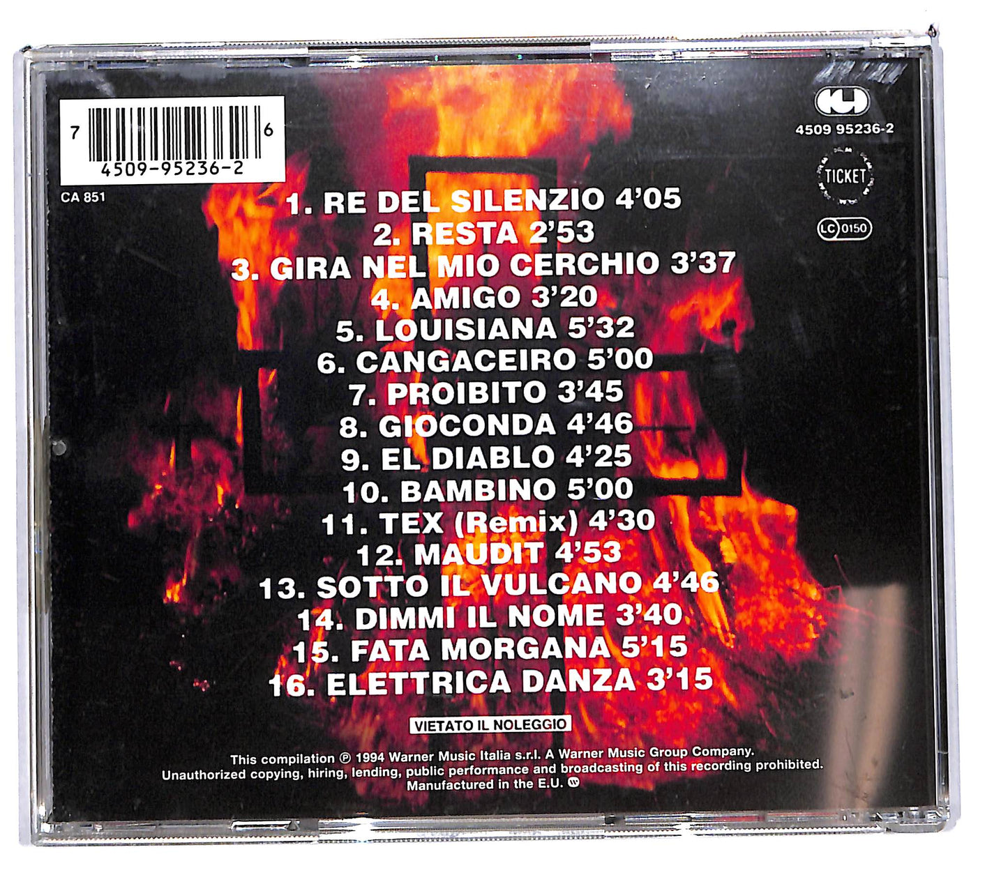 EBOND Litfiba - Re Del Silenzio CD CD103406