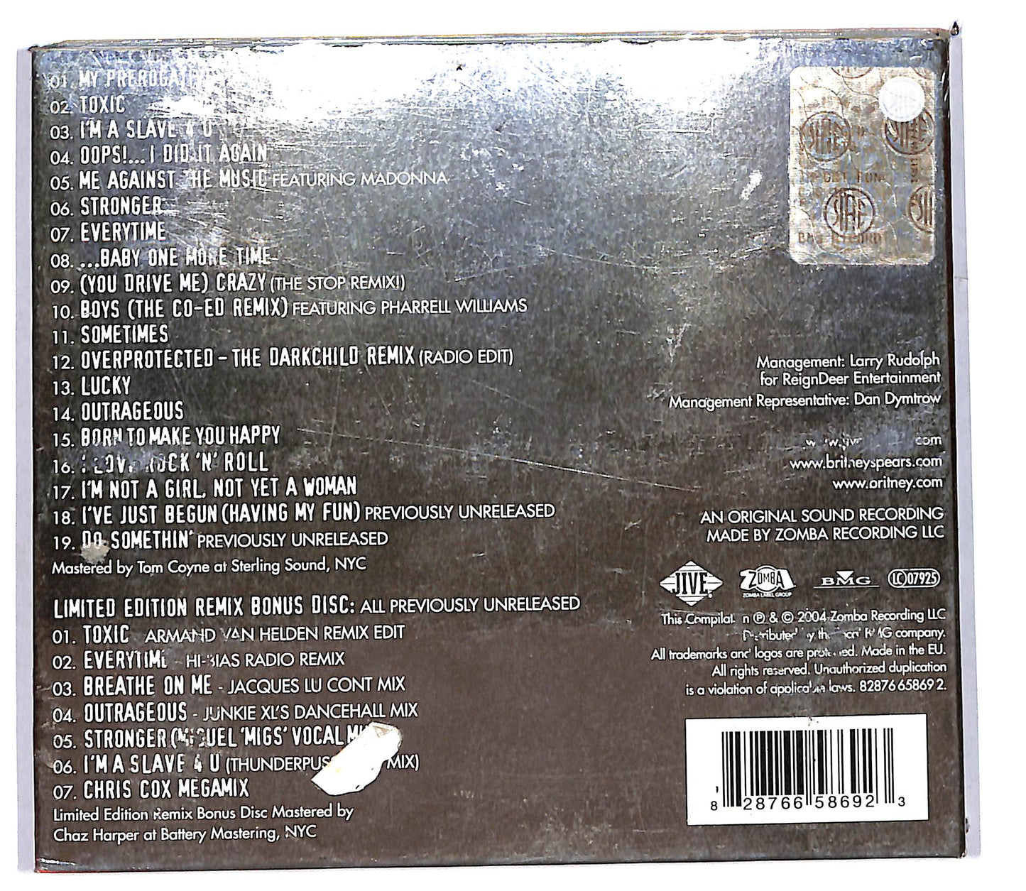 EBOND Britney Spears - Greatest Hits: My Prerogative DIGIPACK CD CD103524