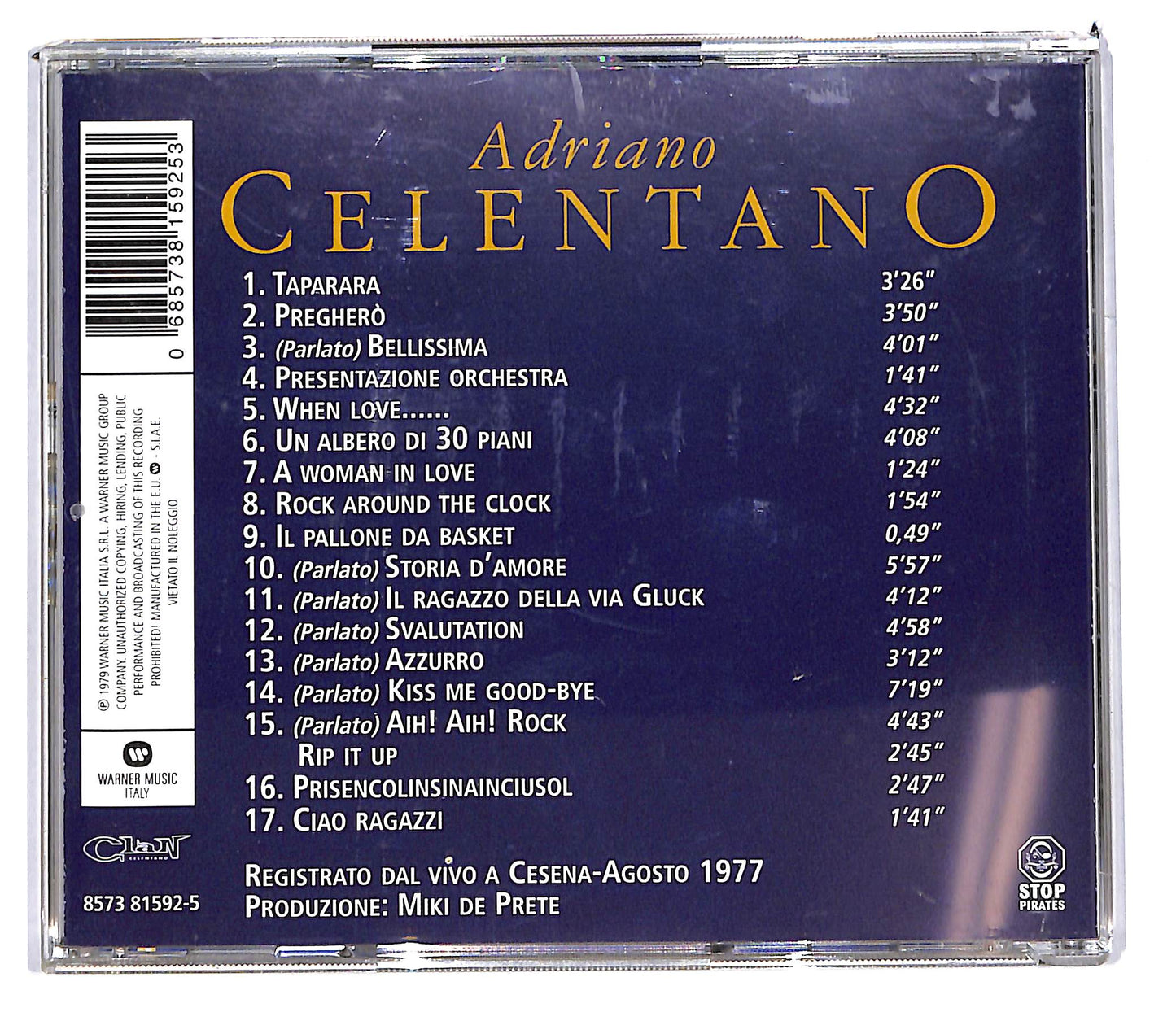 EBOND Adriano Celentano - Il Concerto Di Adriano CD CD103546