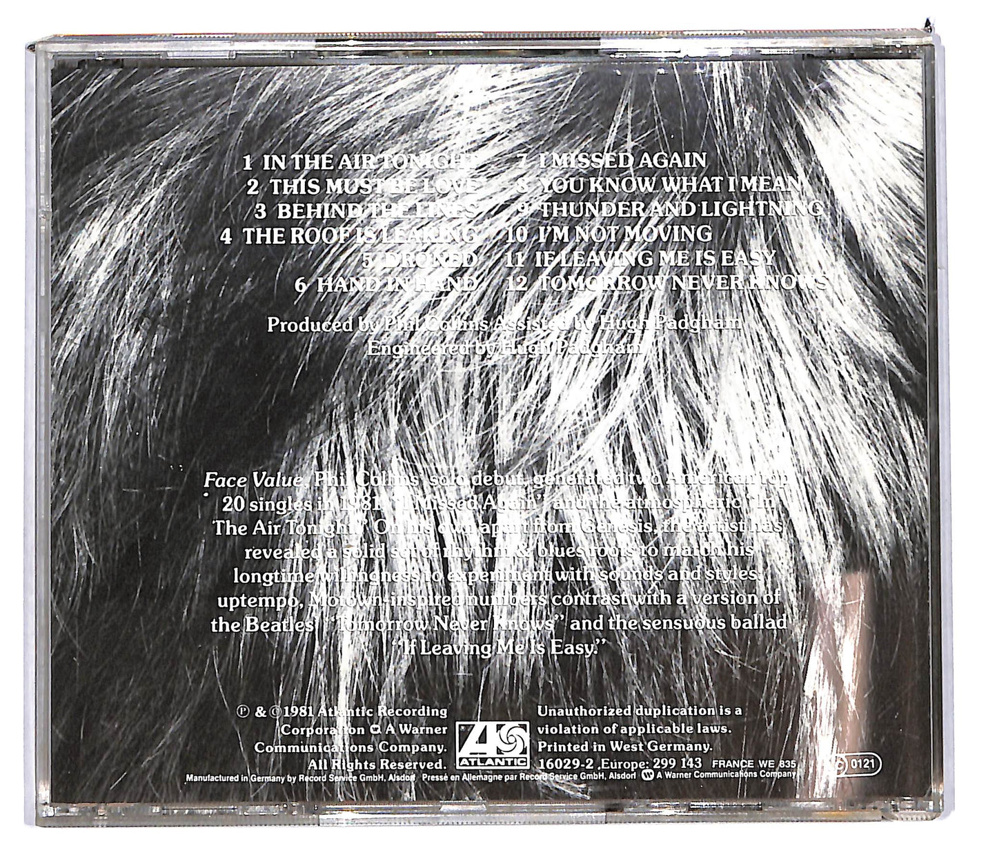EBOND Phil Collins - Face Value CD CD103558