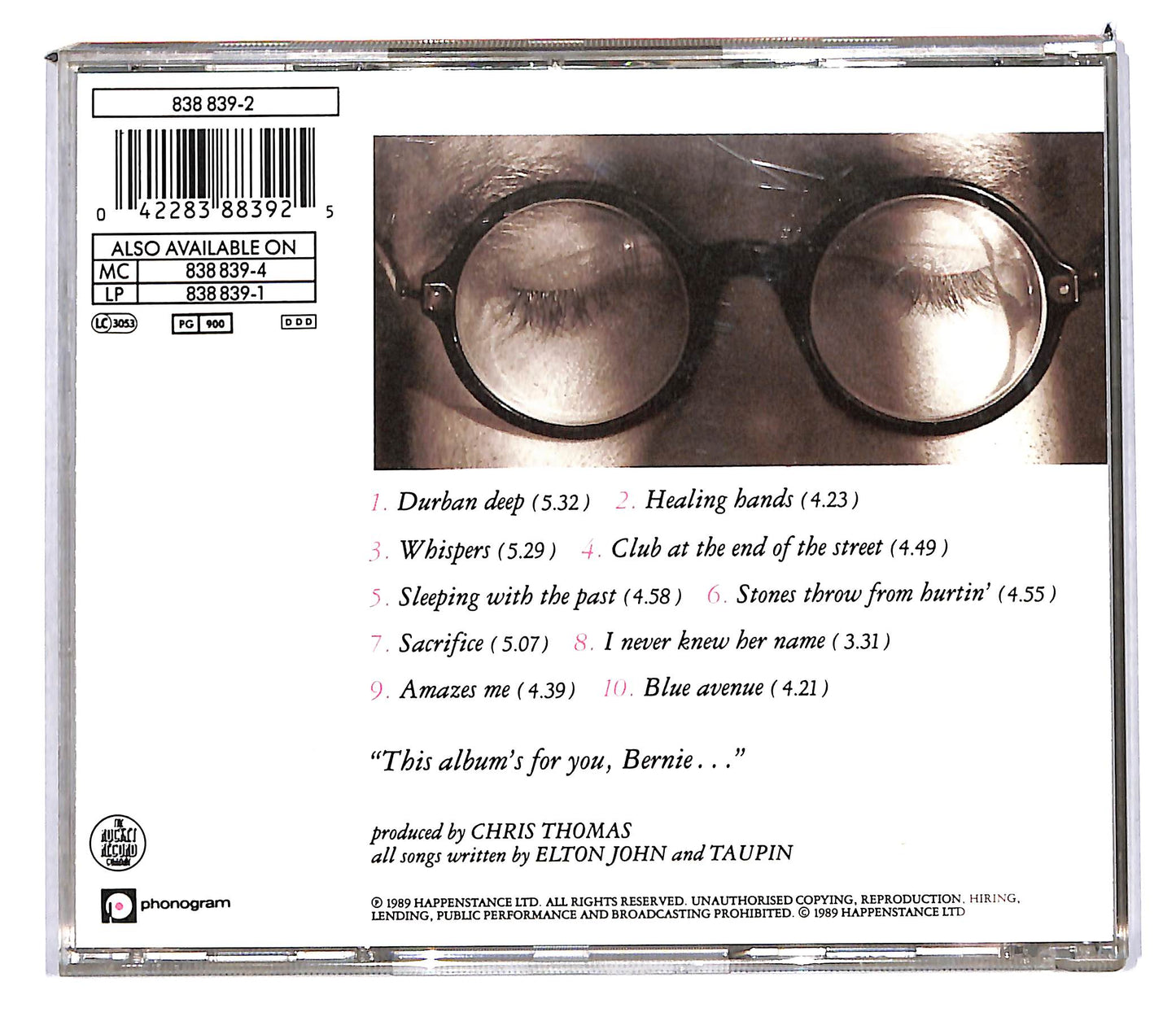 EBOND Elton John - Sleeping With The Past CD CD103608