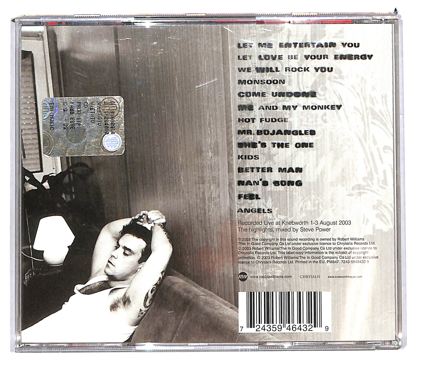 EBOND Robbie Williams - Live Summer 2003 CD CD103636