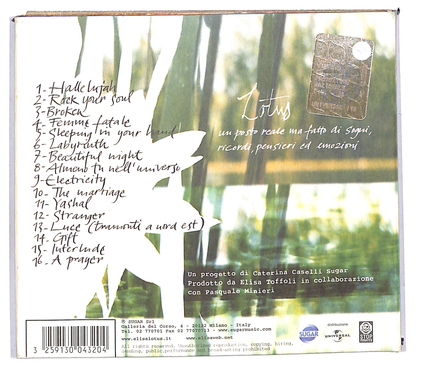 EBOND Elisa - Lotus DIGIPACK CD CD103658