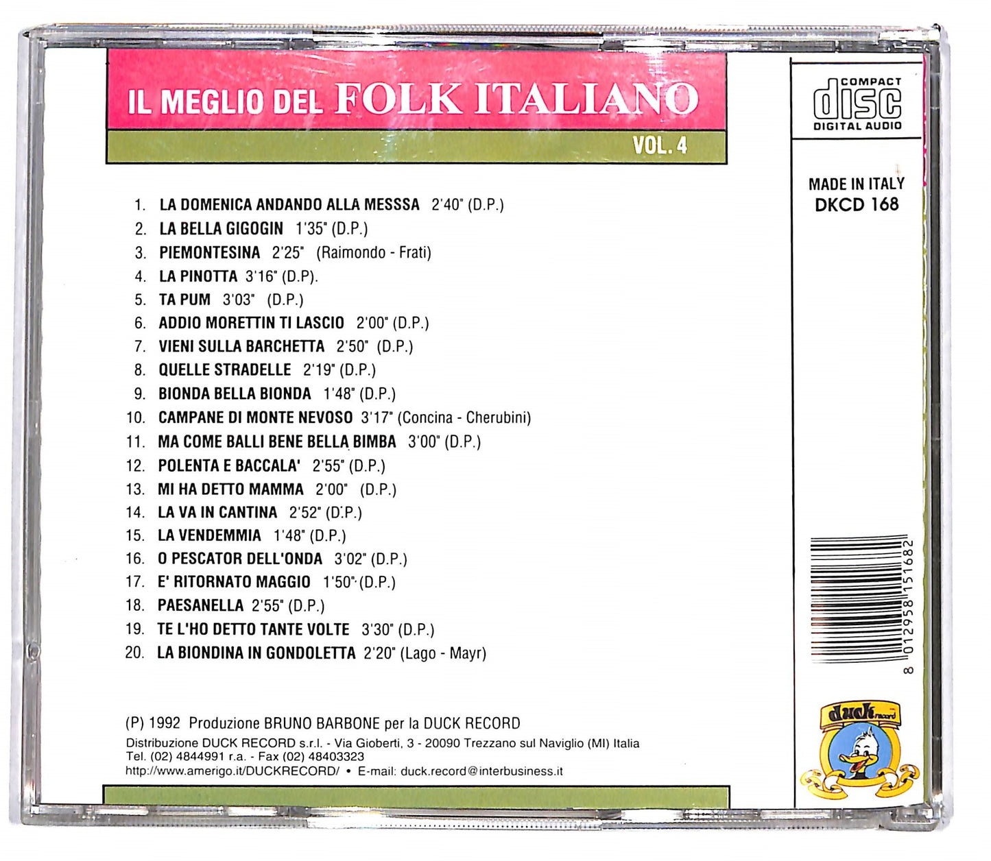 EBOND Various - Il Meglio del Folk Italiano Vol.4 CD CD103761