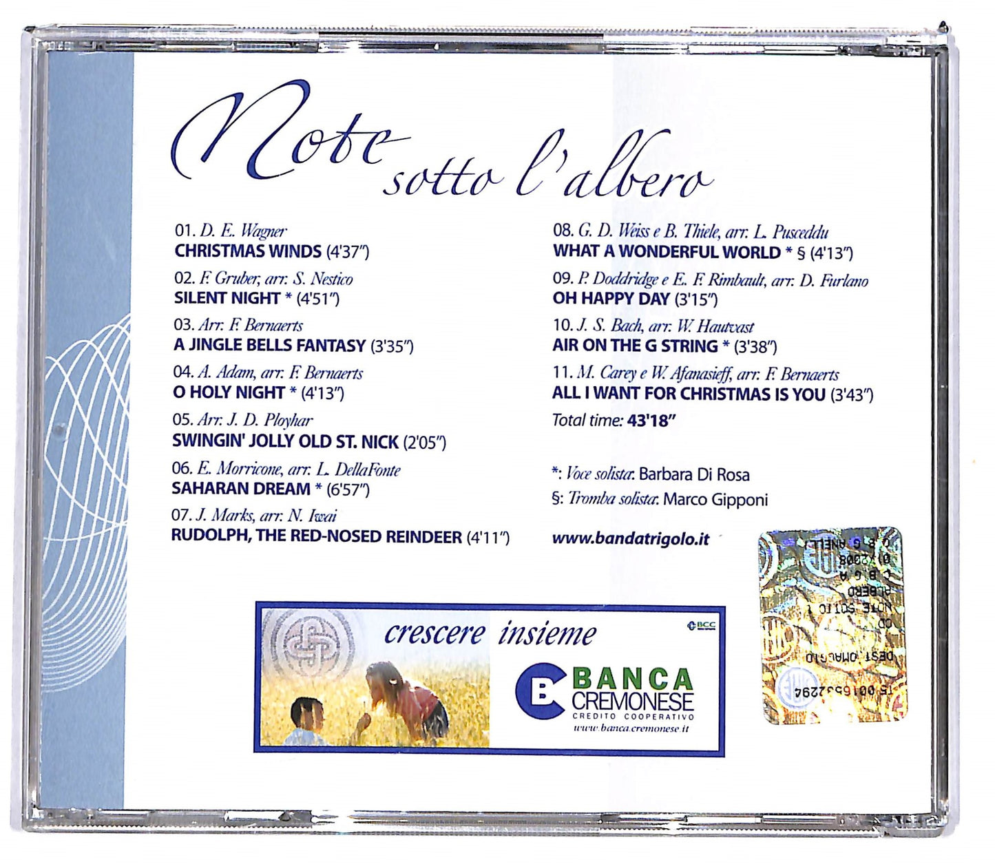 EBOND Orchestra di fiati - note sotto l'albero EDITORIALE CD CD103835