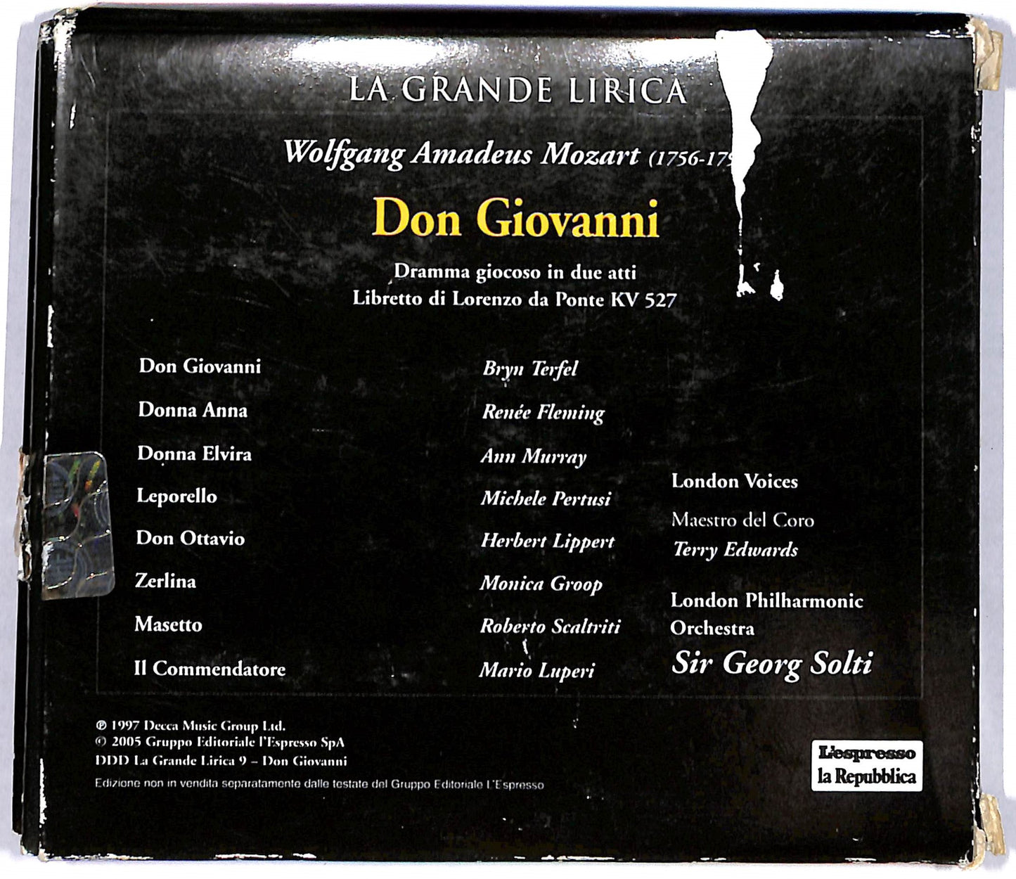 EBOND Mozart - Don Giovanni - La grande Lirica vol.9 EDITORIALE CD CD103838