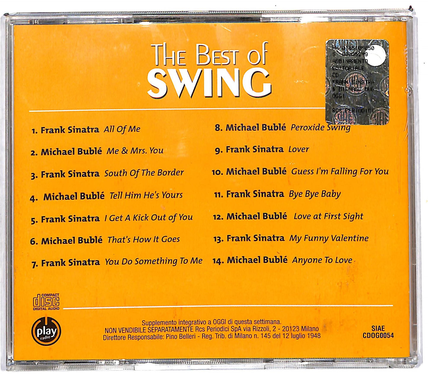 EBOND Frank Sinatra e Michael Buble - The Kings Of Swing EDITORIALE CD CD103936