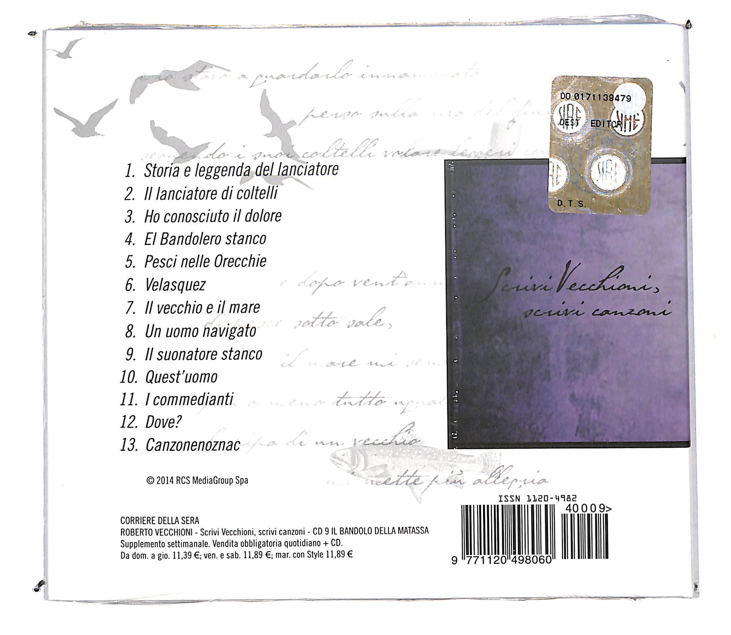 EBOND Roberto Vecchioni - il Bandolo della Matassa n.9 EDITORIALE CD CD103941
