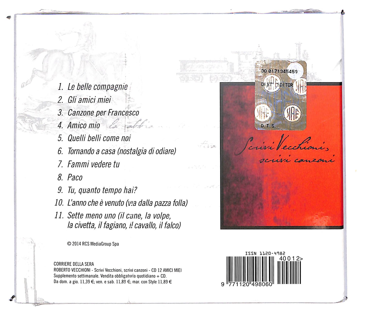 EBOND Roberto Vecchioni - amici miei n.12 DIGIPACK CD CD103955