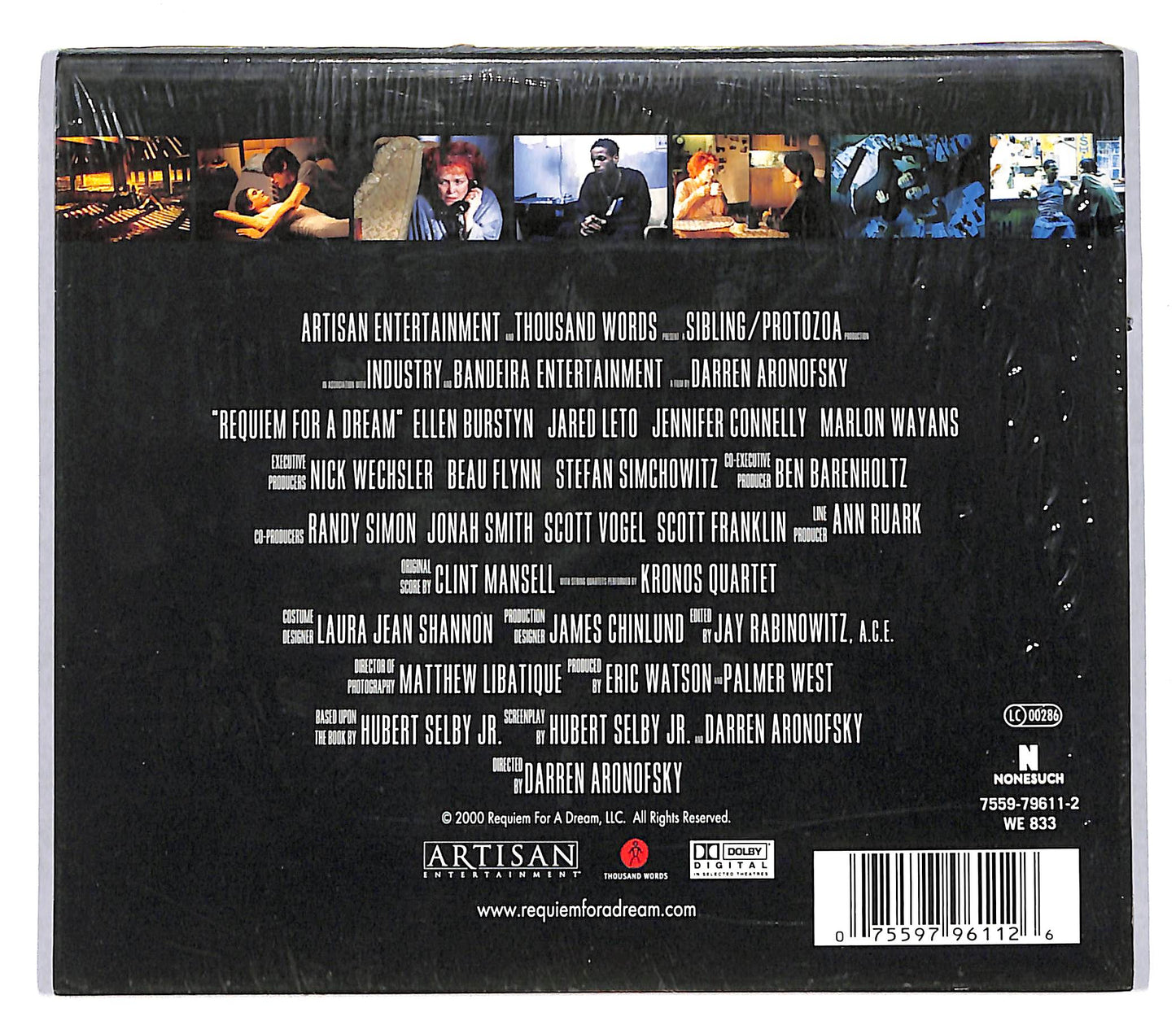 EBOND Clint Mansell Featuring Kronos Quartet - Requiem For A Dream CD CD104001