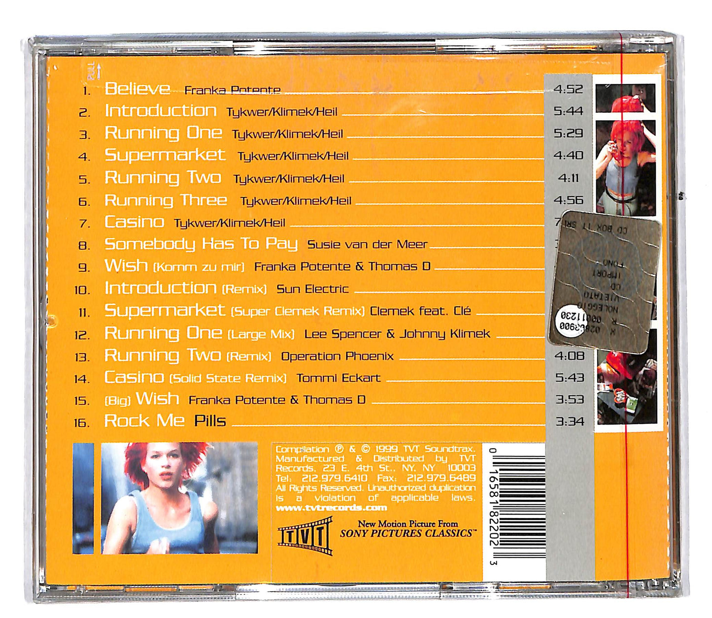 EBOND Tykwer/Klimek/Heil - Run Lola Run Soundtrack CD CD104006