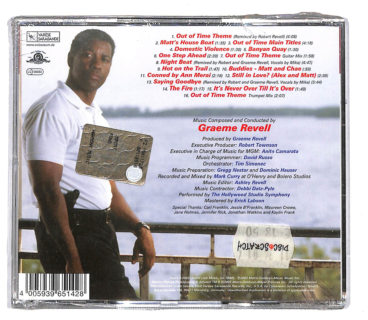 EBOND Graeme Revell - Out Of Time CD CD104033