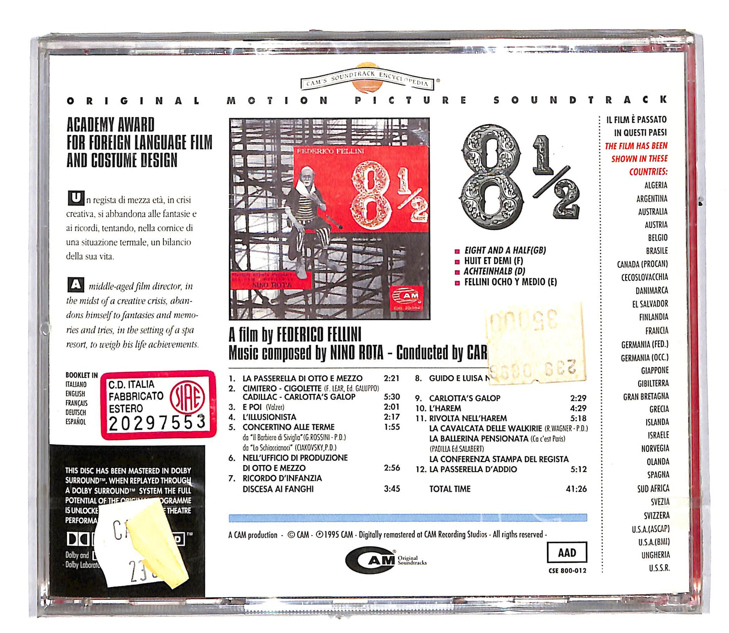 EBOND Nino Rota - 8½ CD CD104036