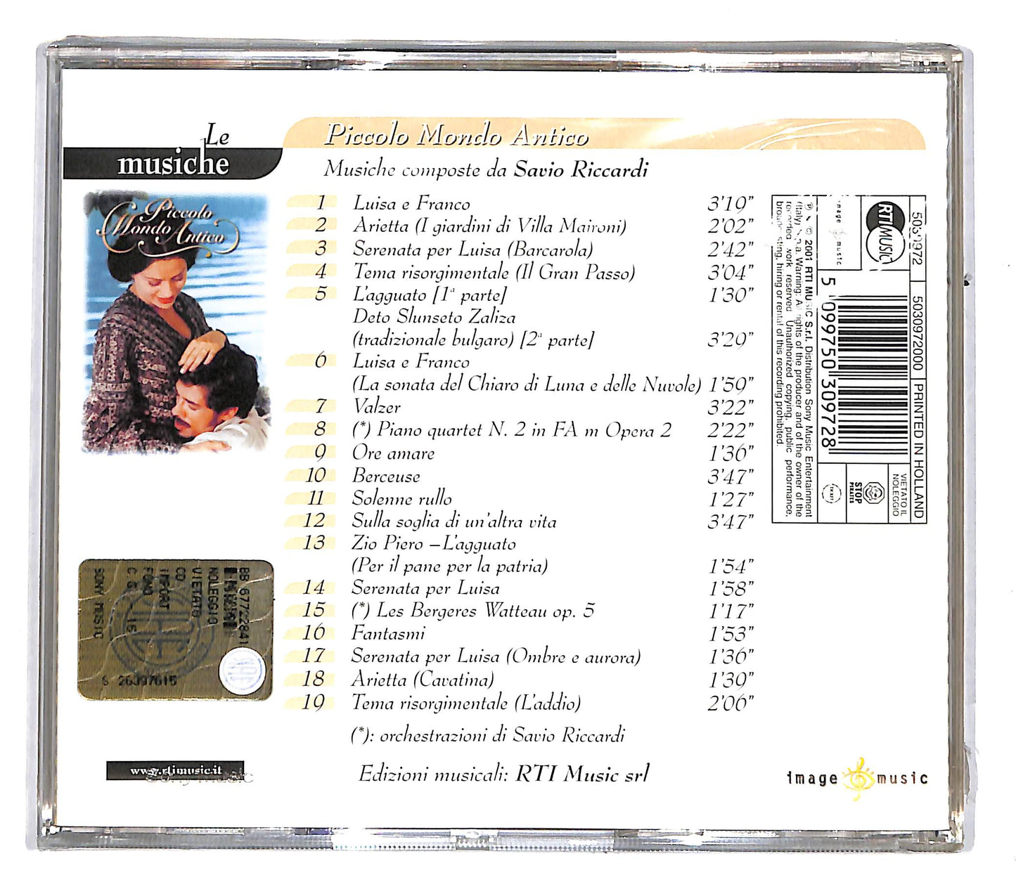 EBOND Savio Riccardi - Piccolo Mondo Antico CD CD104041
